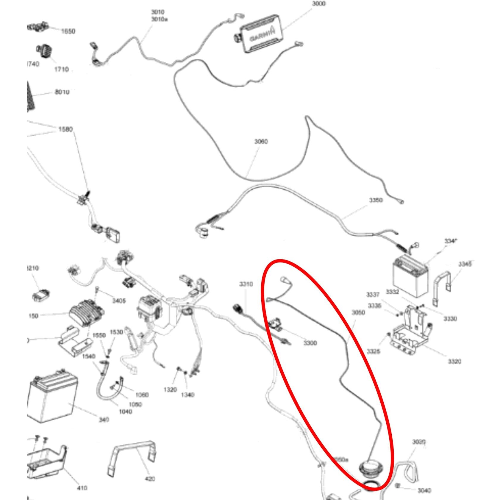 Sea-Doo NEW OEM Garmin Transducer Kit, 295100972
