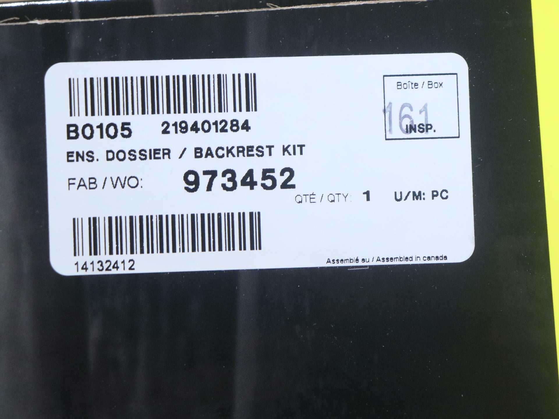 OPEN BOX - OEM Can-Am Driver Backrest Detachable Spyder F3 - 219400498