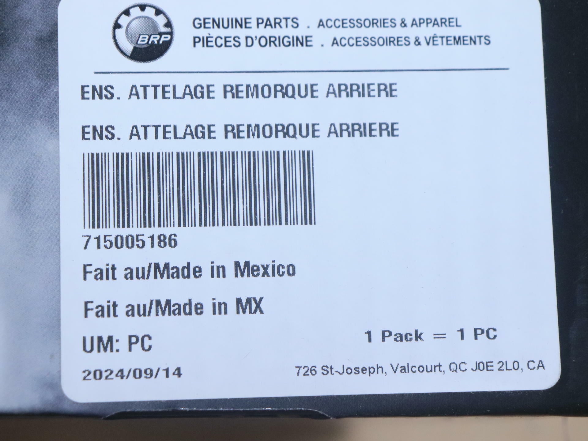 OPEN BOX - OEM Can-Am REAR Hitch Receiver 715005186 - Outlander 500 650 800 1000