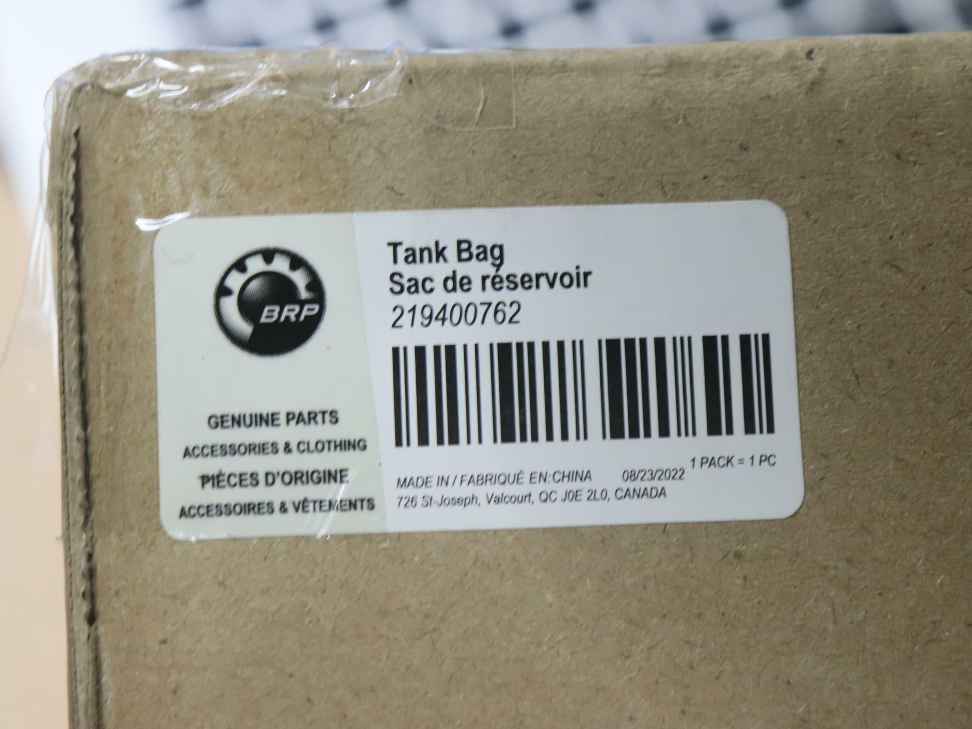 OPEN BOX - OEM Can-Am Tank Bag w/Phone Holder 3L (0.75 Gal) Ryker - 219400762