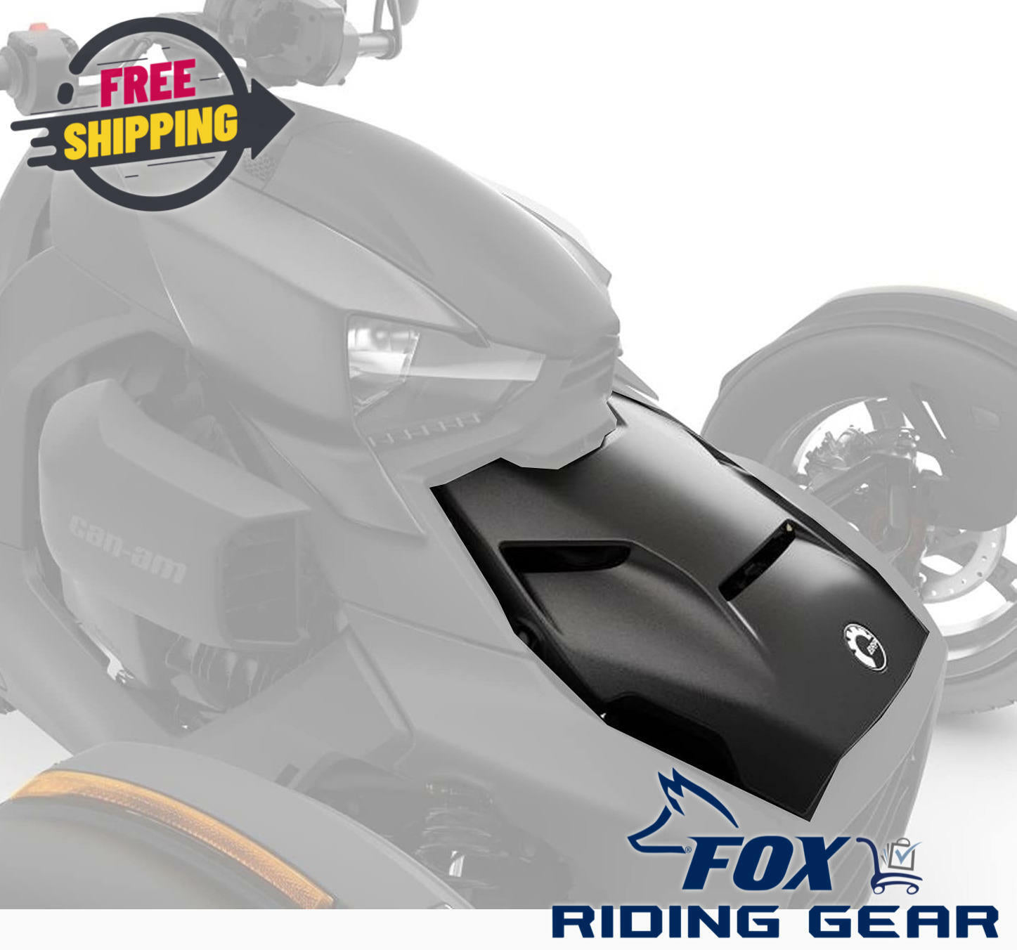 OPEN BOX - OEM Can-Am Carbon Black Epic Hood 219400877 - All Ryker Models B-322