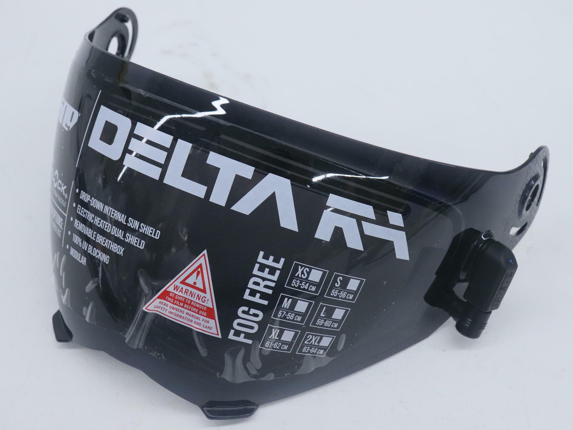 OPEN BOX - 509 Delta R4 Electric Face Shield Smoke - F01005600-000-601