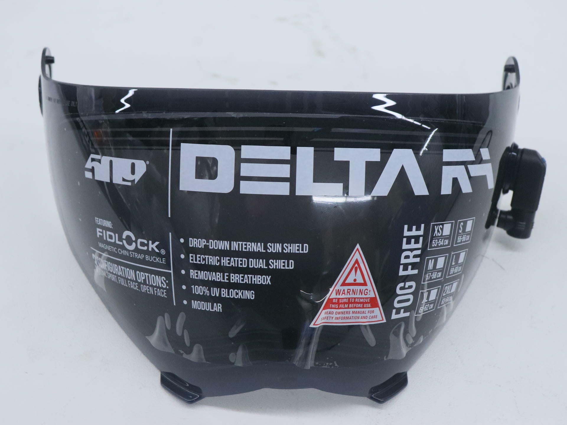 OPEN BOX - 509 Delta R4 Electric Face Shield Smoke - F01005600-000-601