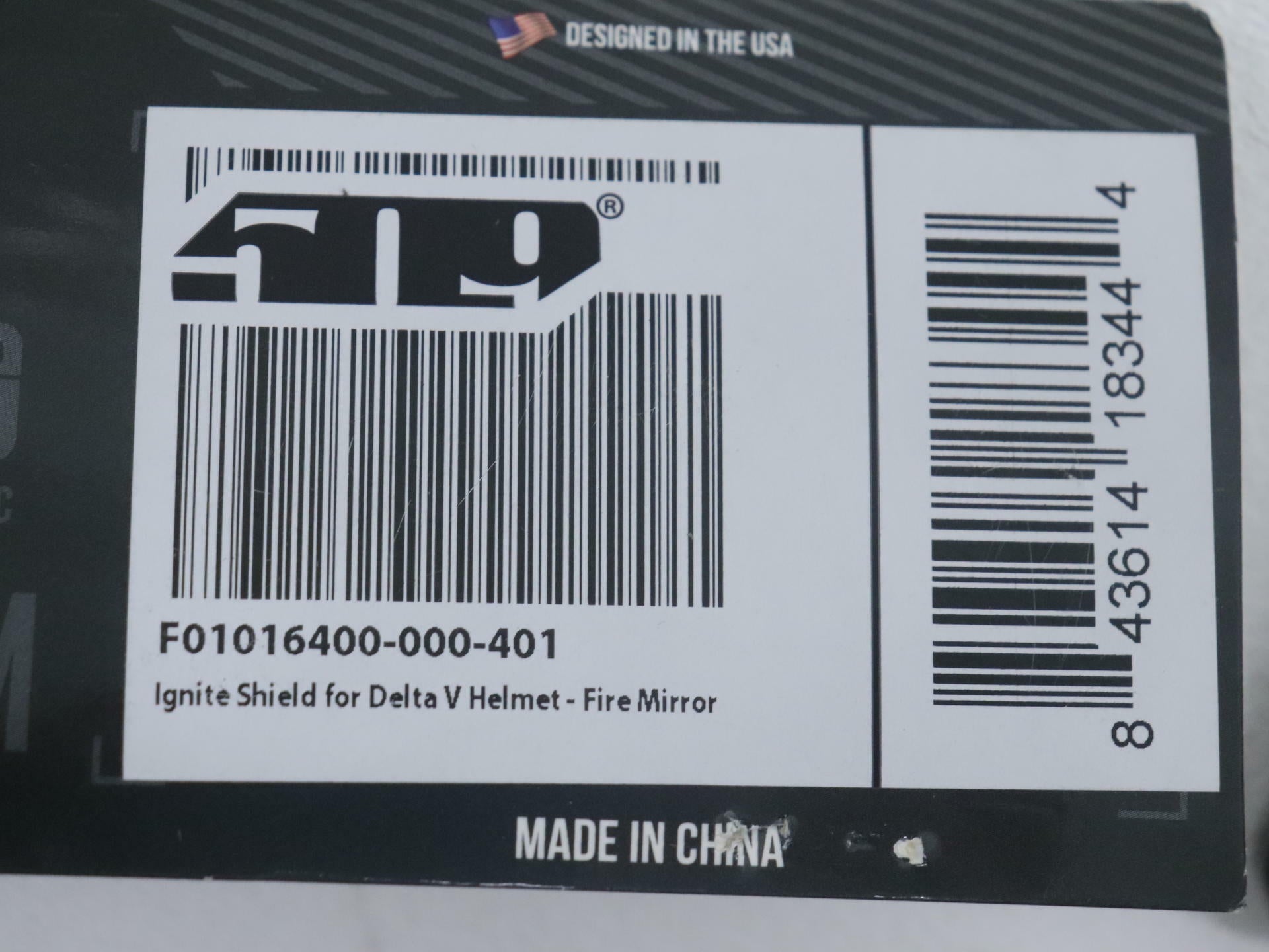 OPEN BOX - 509 Delta V Electric Face Shield Fire Mirror - F01016400-000-401