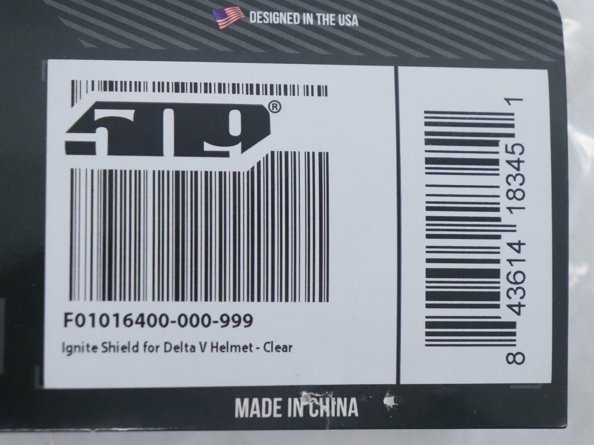 OPEN BOX - 509 Delta V Electric Face Shield Clear - F01016400-000-999