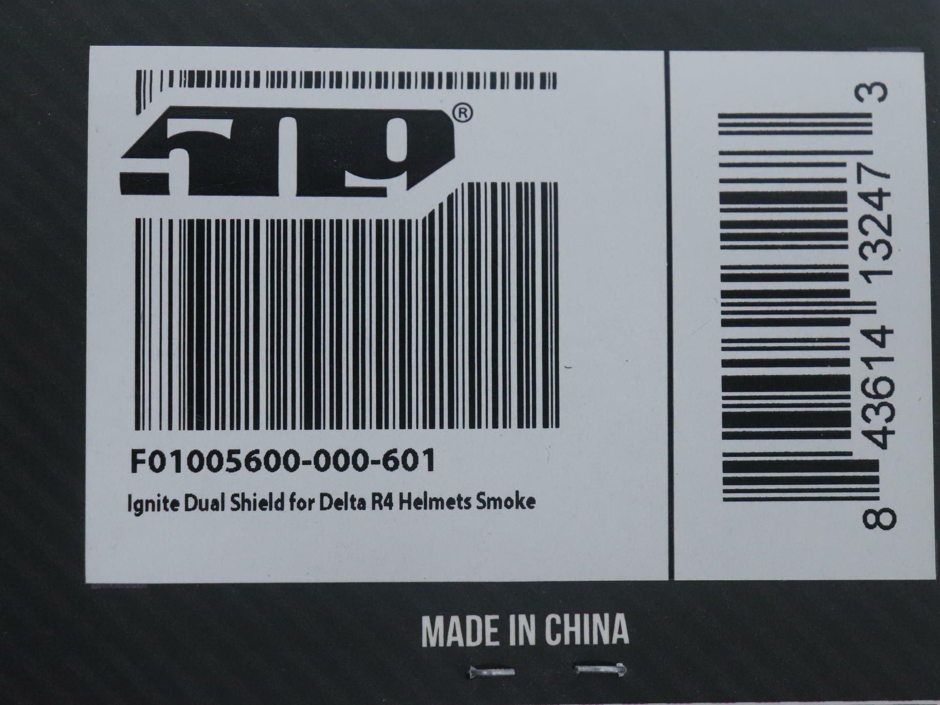 OPEN BOX - 509 Delta R4 Electric Face Shield Smoke - F01005600-000-601