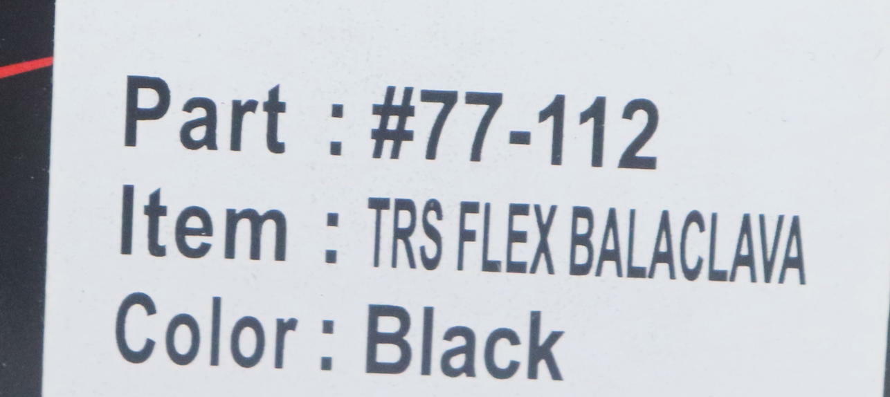 Castle X TRS Flex Balaclava Face Mask Black Snowmobile Winter One Size 77-112