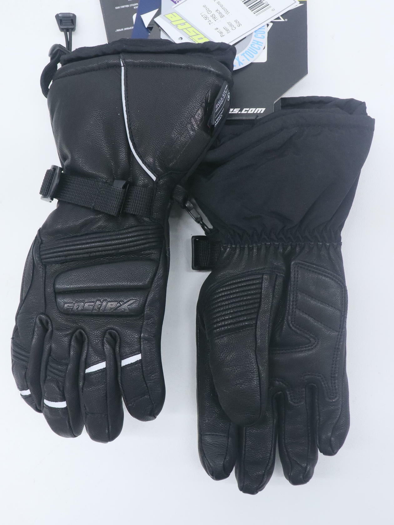 Castle X TRS G3 Womens XS Black Winter Snowmobile Gloves 74-5671 - Open Box