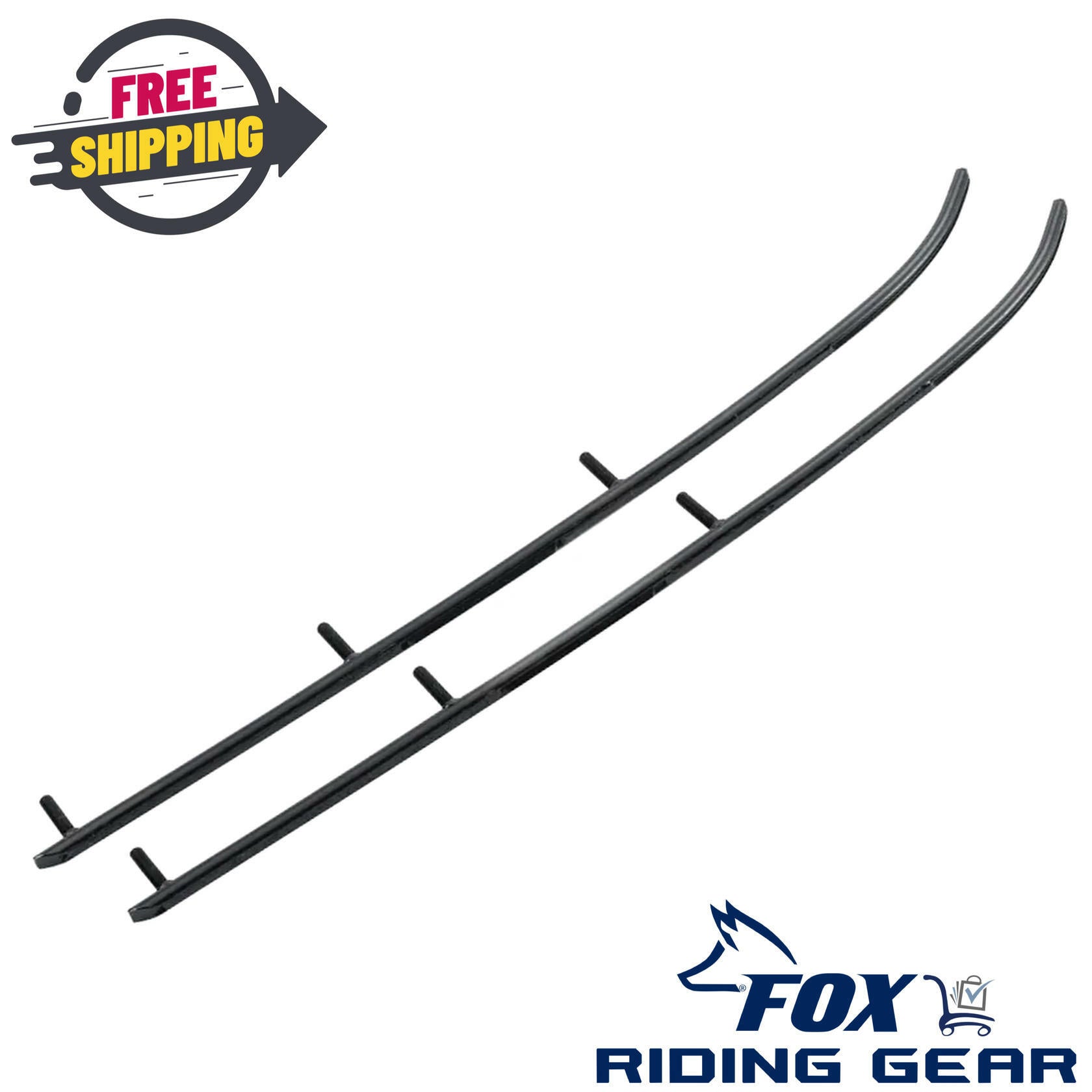 OPEN BOX - OEM Polaris Carbides 6" Gripper Ski 60 Degree Set 2877880 - INDY XCR