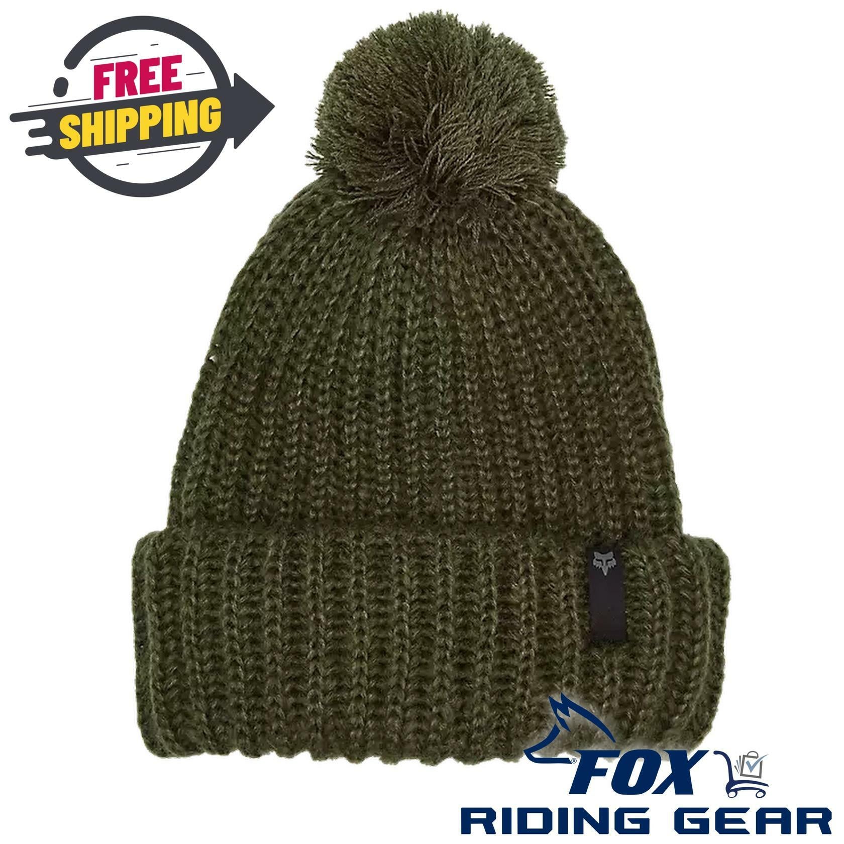 Fox Racing Womens Indo Beanie Olive Green One Size 31833-099-OS - Open Box
