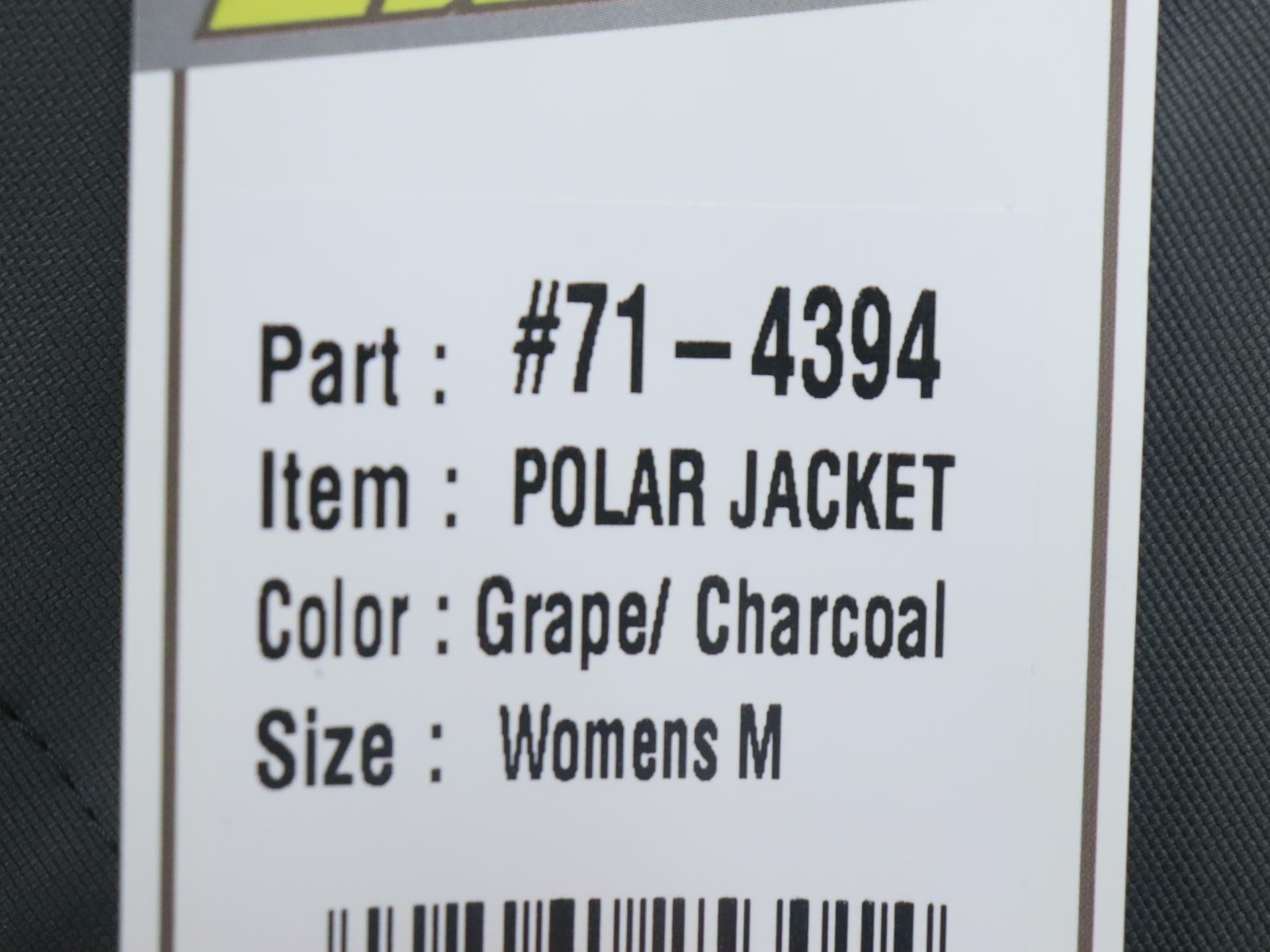 Castle X Polar Womens Winter Jacket Grape Charcoal Medium 71-4394 - Open Box