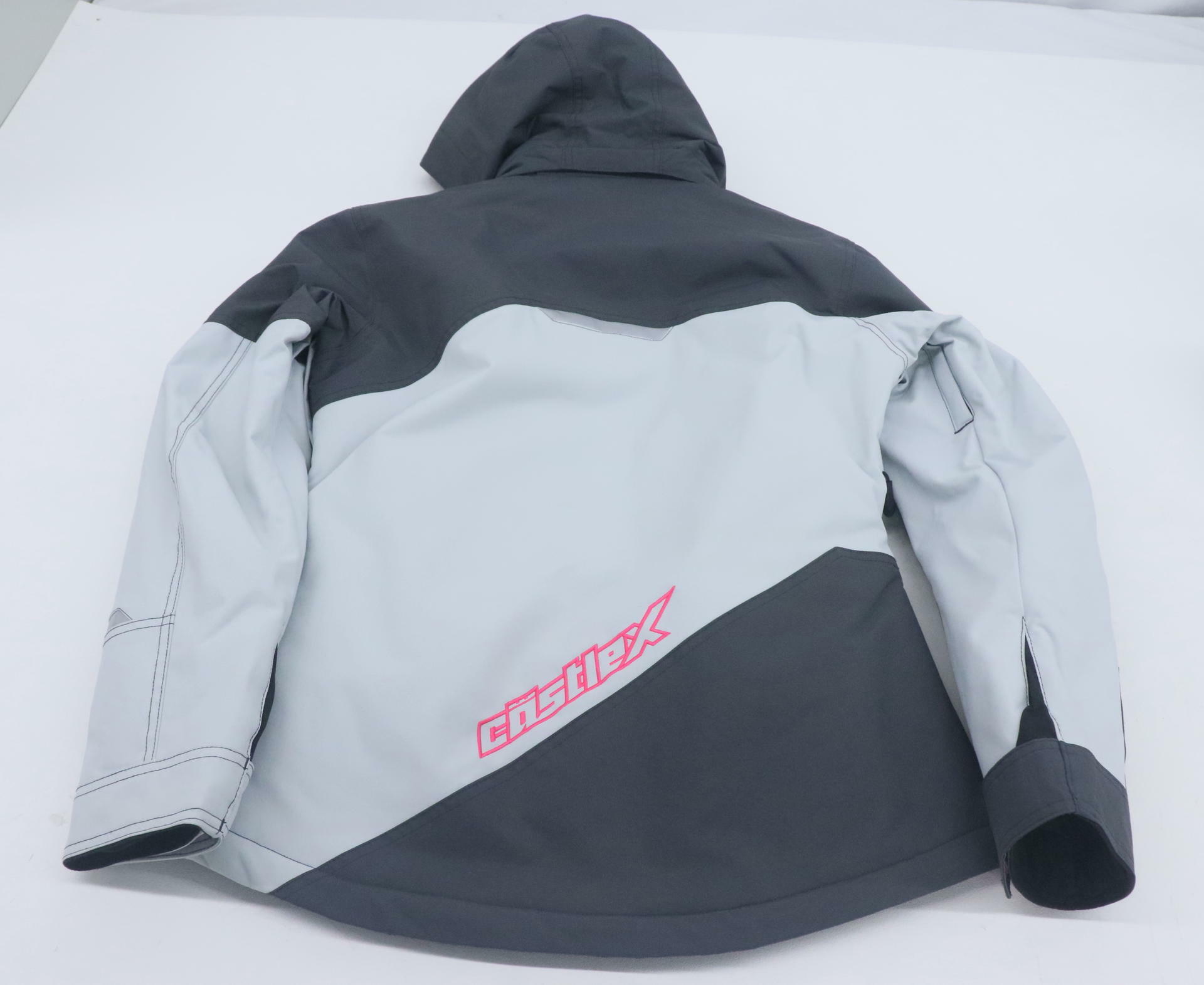 Castle X Womens Phase Snowmobile Jacket Silver Pink Glo XS 71-4241 - Open Box