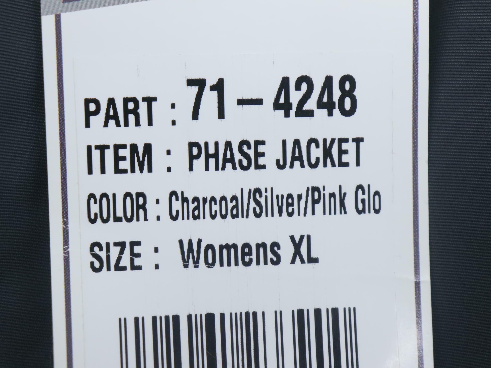 Castle X Phase Womens Snowmobile Jacket Silver Pink XL 71-4248 - Open Box