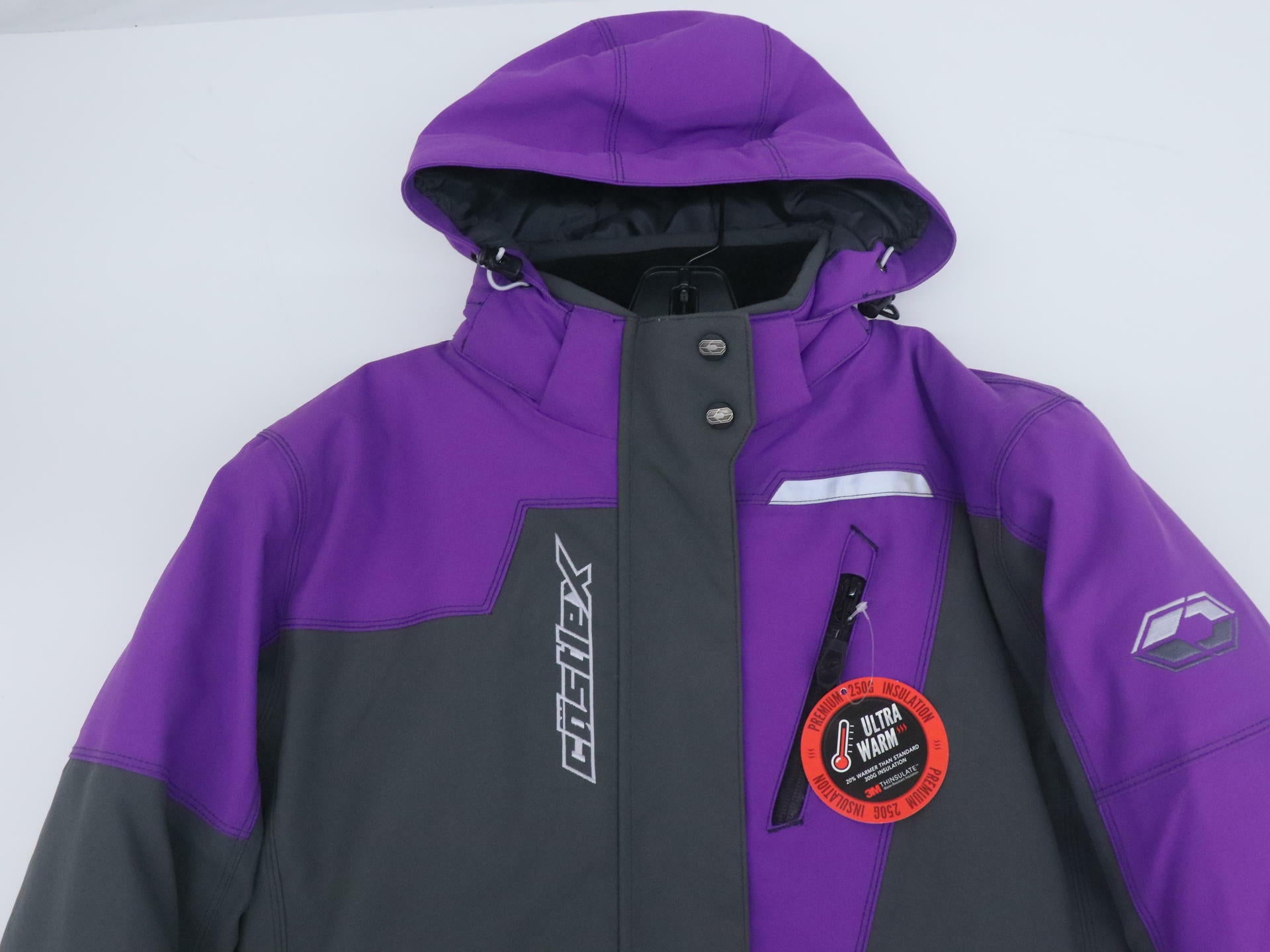 Castle X Polar Womens Winter Jacket Grape Charcoal Medium 71-4394 - Open Box