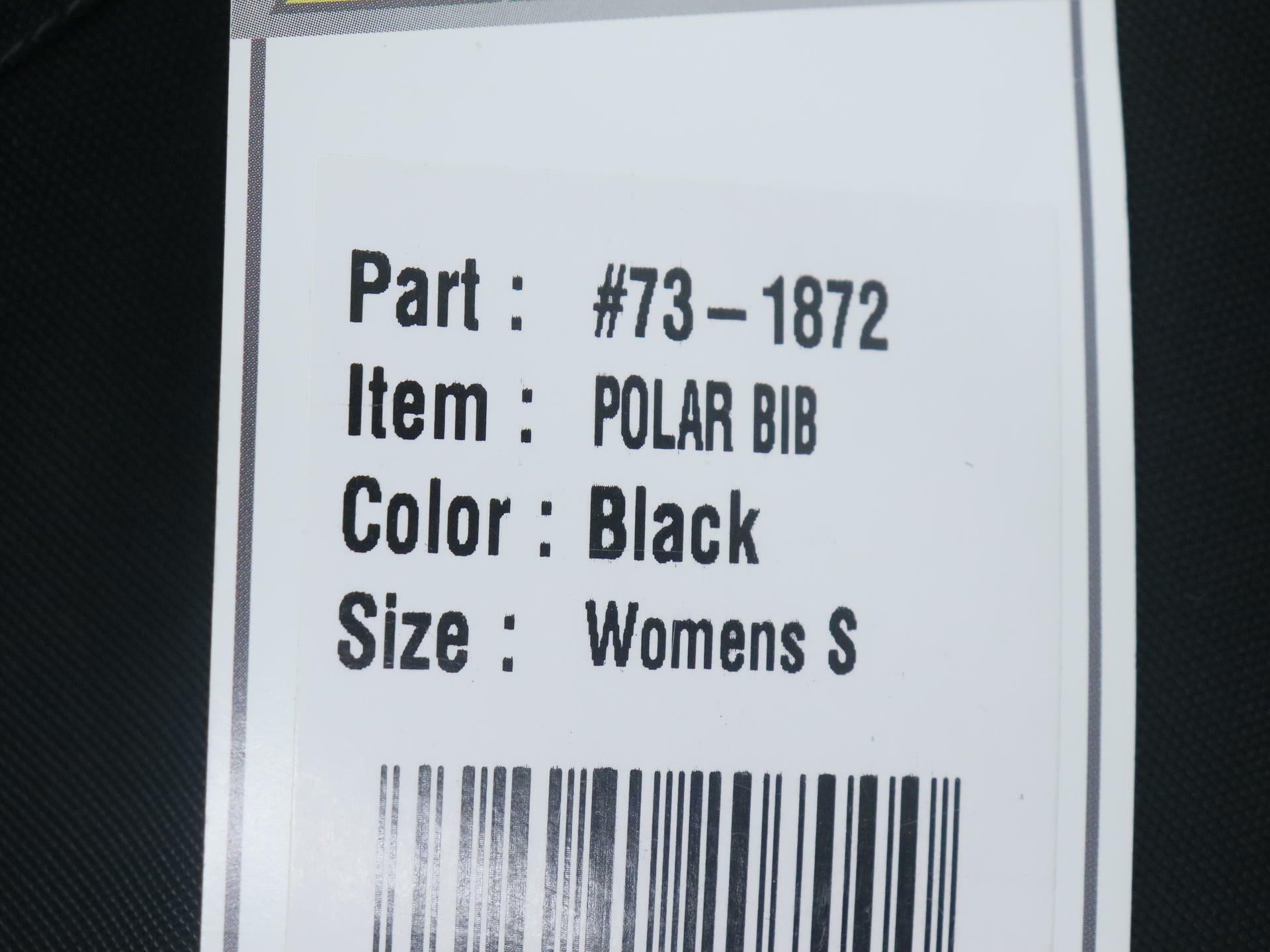 Castle X Polar Women's Snowmobile Bibs Black Small 73-1872 - Open Box