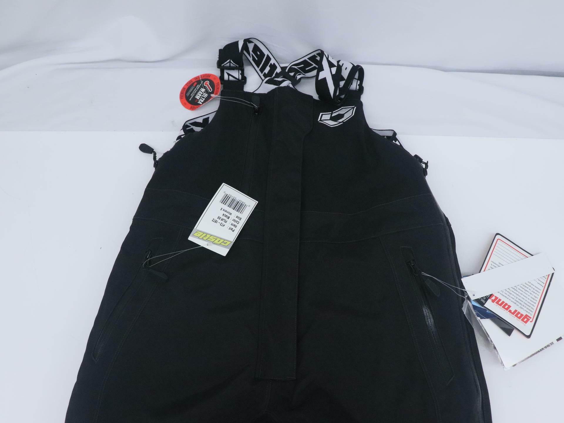Castle X Polar Women's Snowmobile Bibs Black Small 73-1872 - Open Box