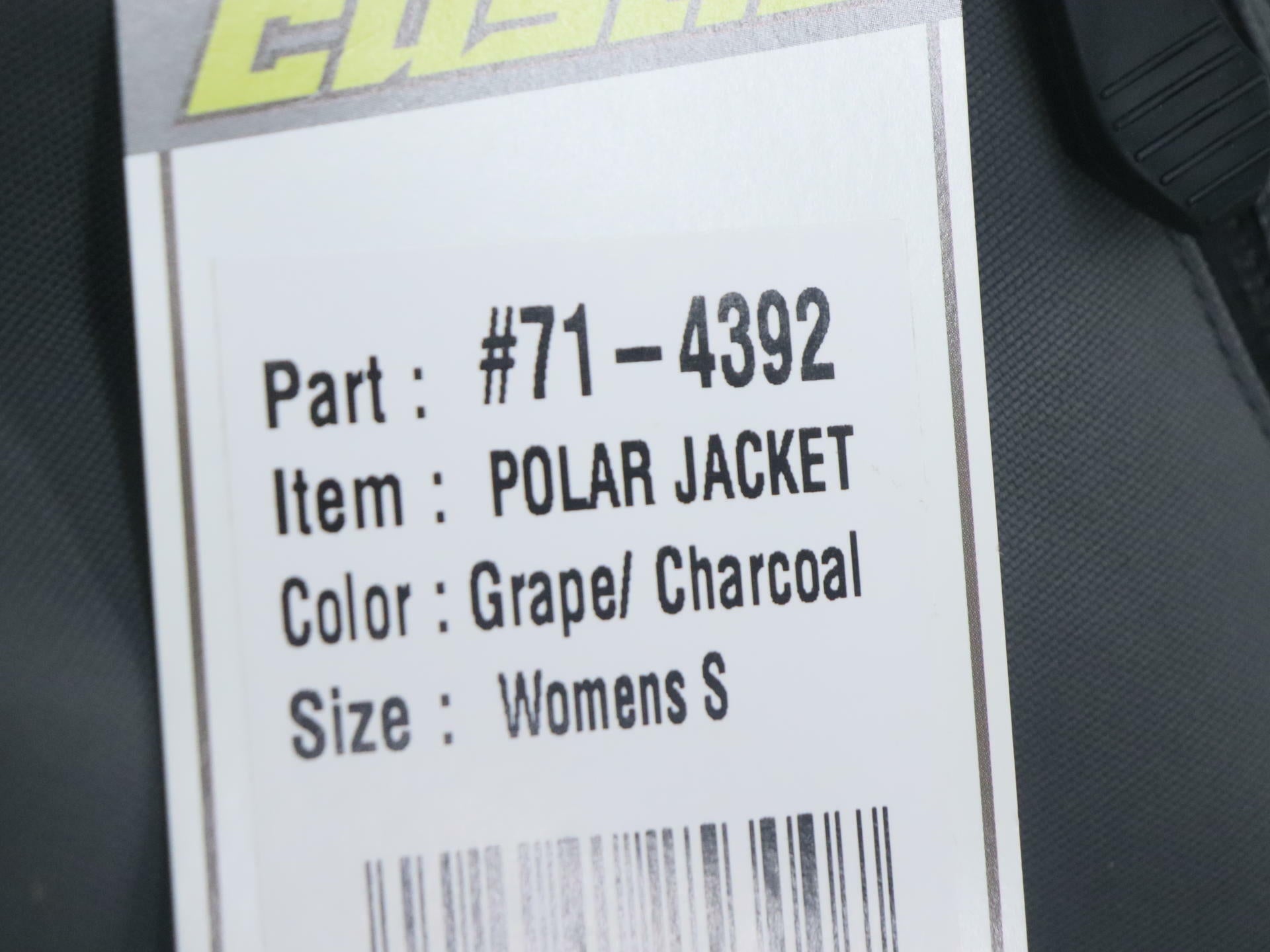 Castle X Womens Polar Winter Jacket Grape Charcoal Small 71-4392 - Open Box