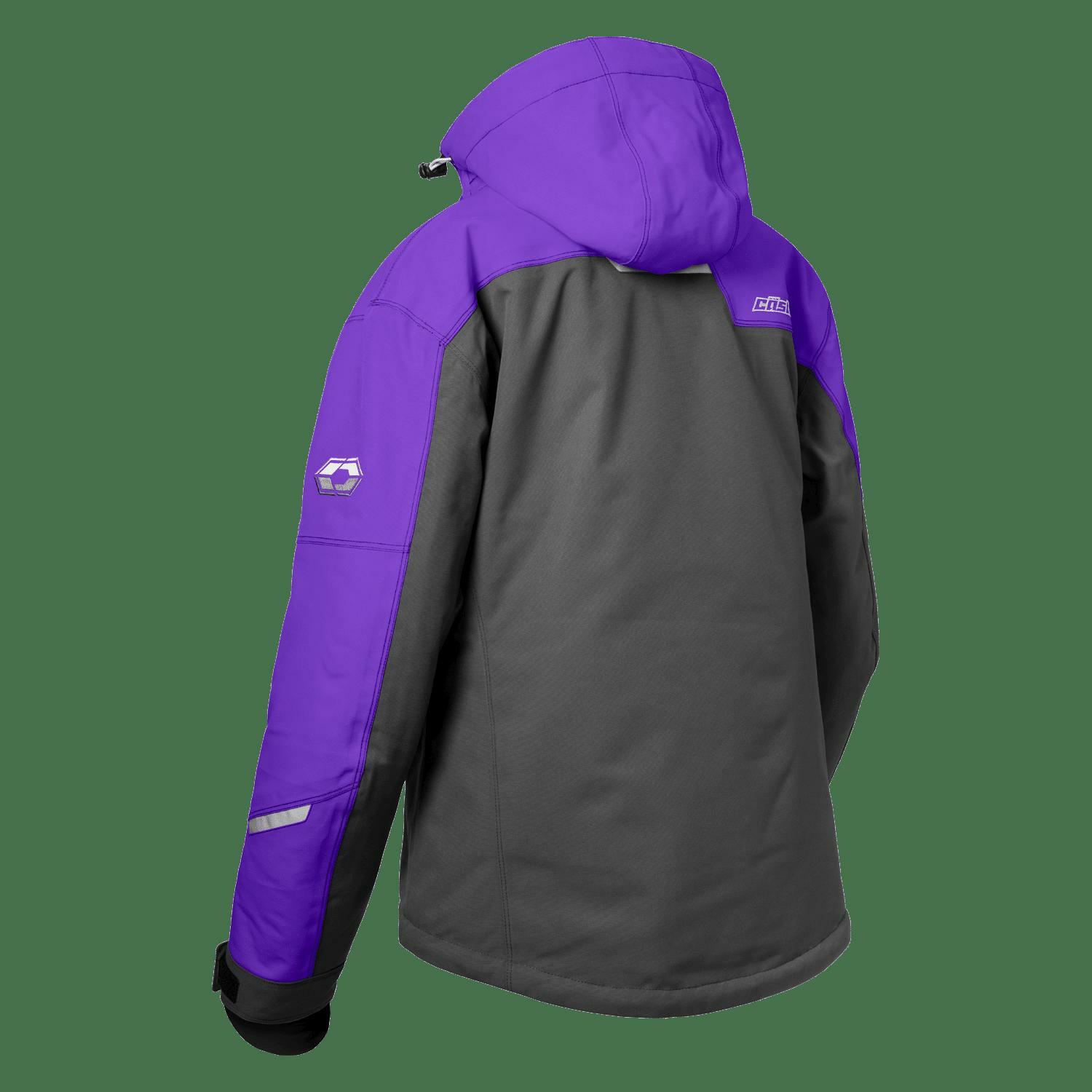 Castle X Womens Polar Winter Jacket Grape Charcoal Small 71-4392 - Open Box