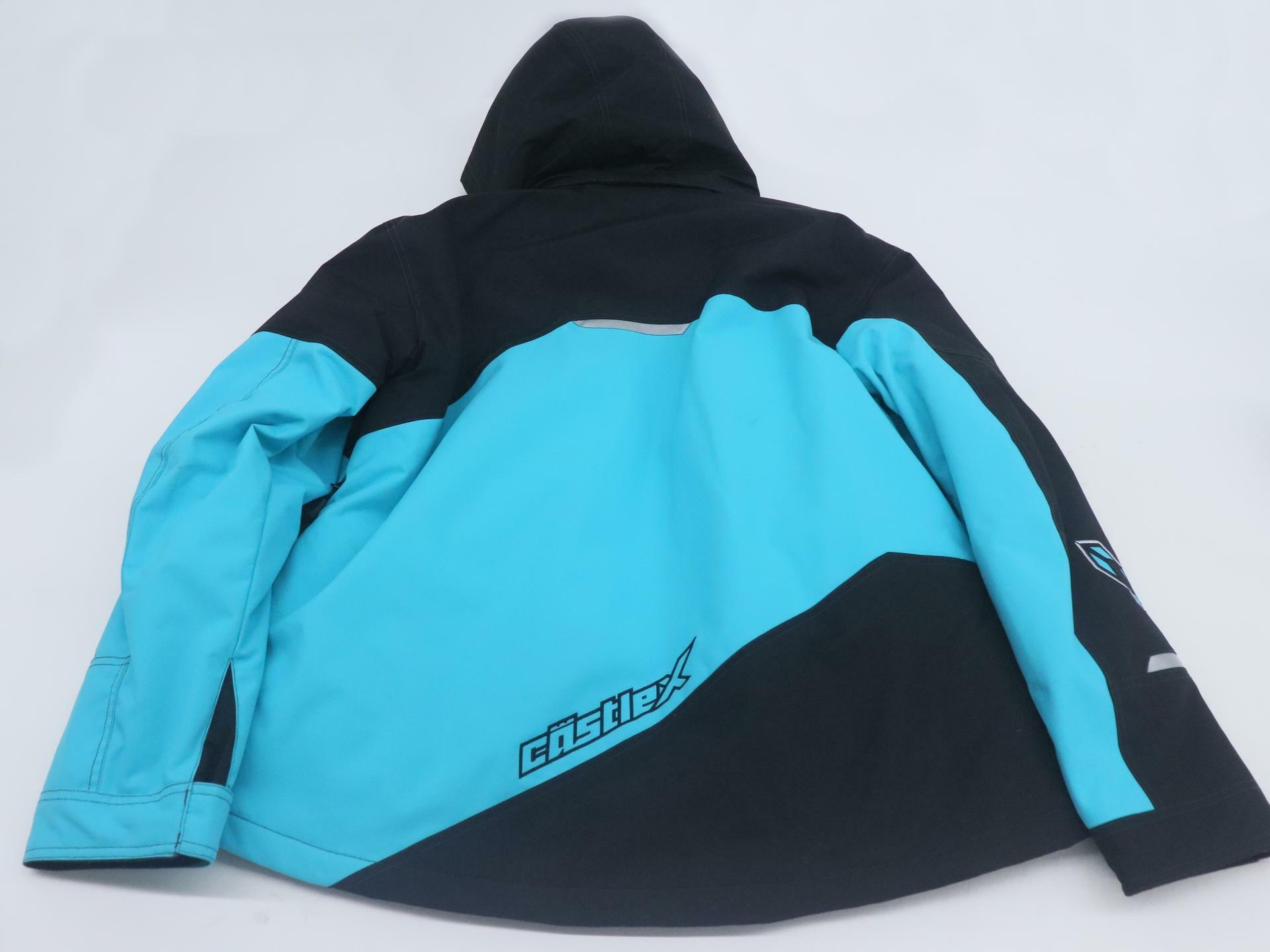 Castle X Phase Women's Snowmobile Jacket Black Turquoise 2XL 71-4229 - Open Box