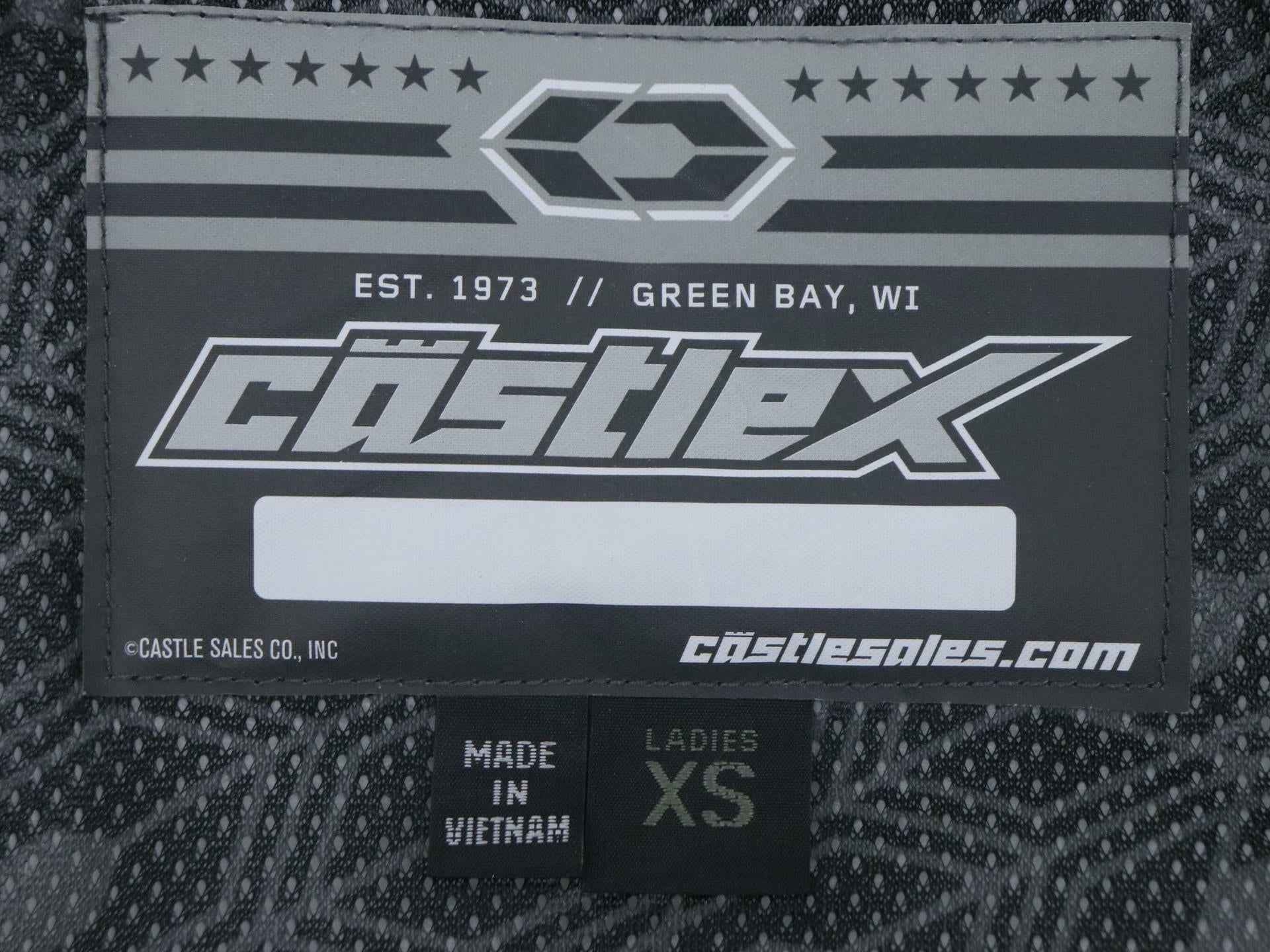 OPEN BOX - Castle X Powder Jacket Heather Black/Turq - WOMENS X-SMALL - 71-3721