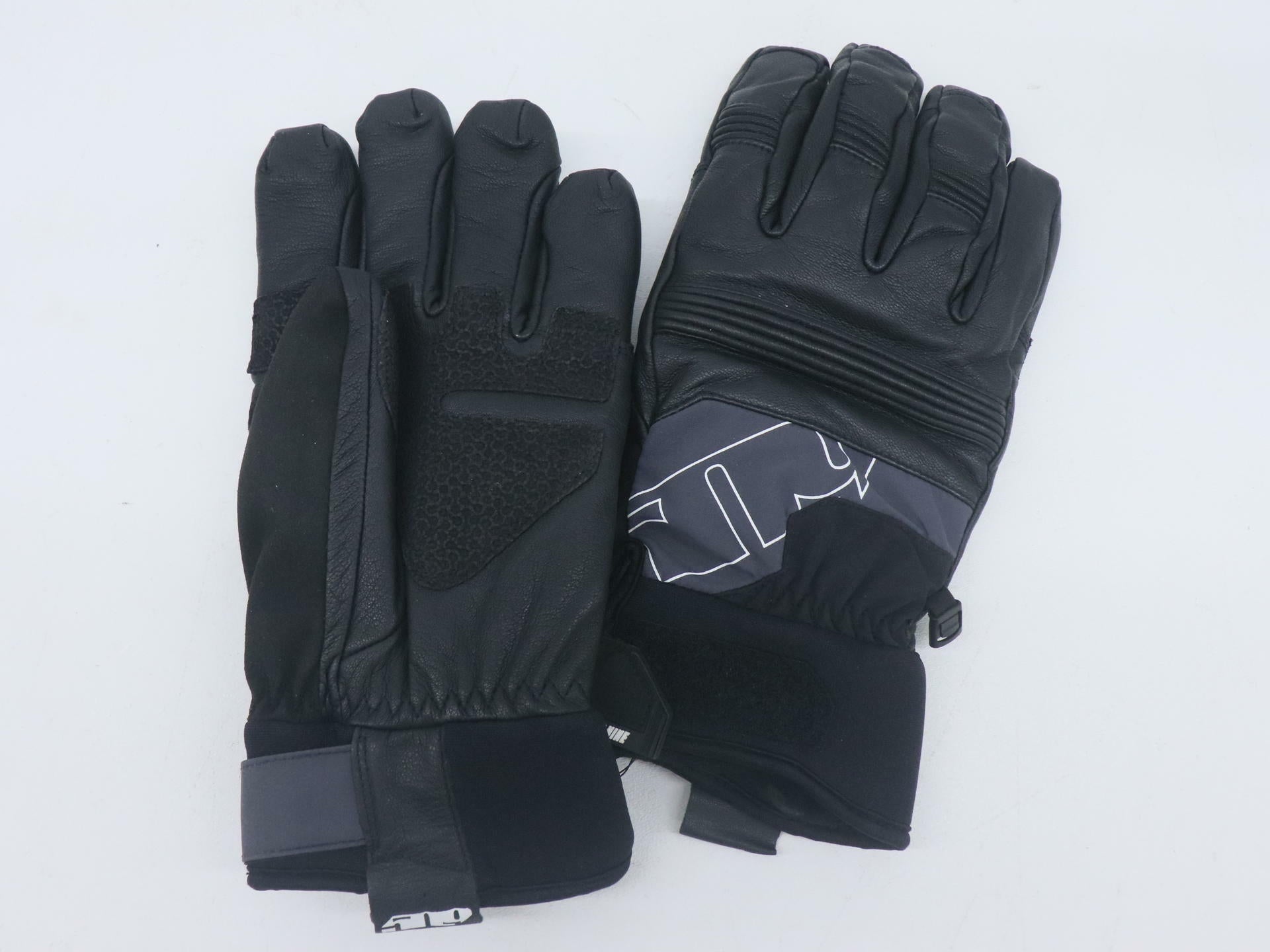 509 Free Range Snowmobile Winter Gloves Black 2XL F07001000-160-001 - Open Box