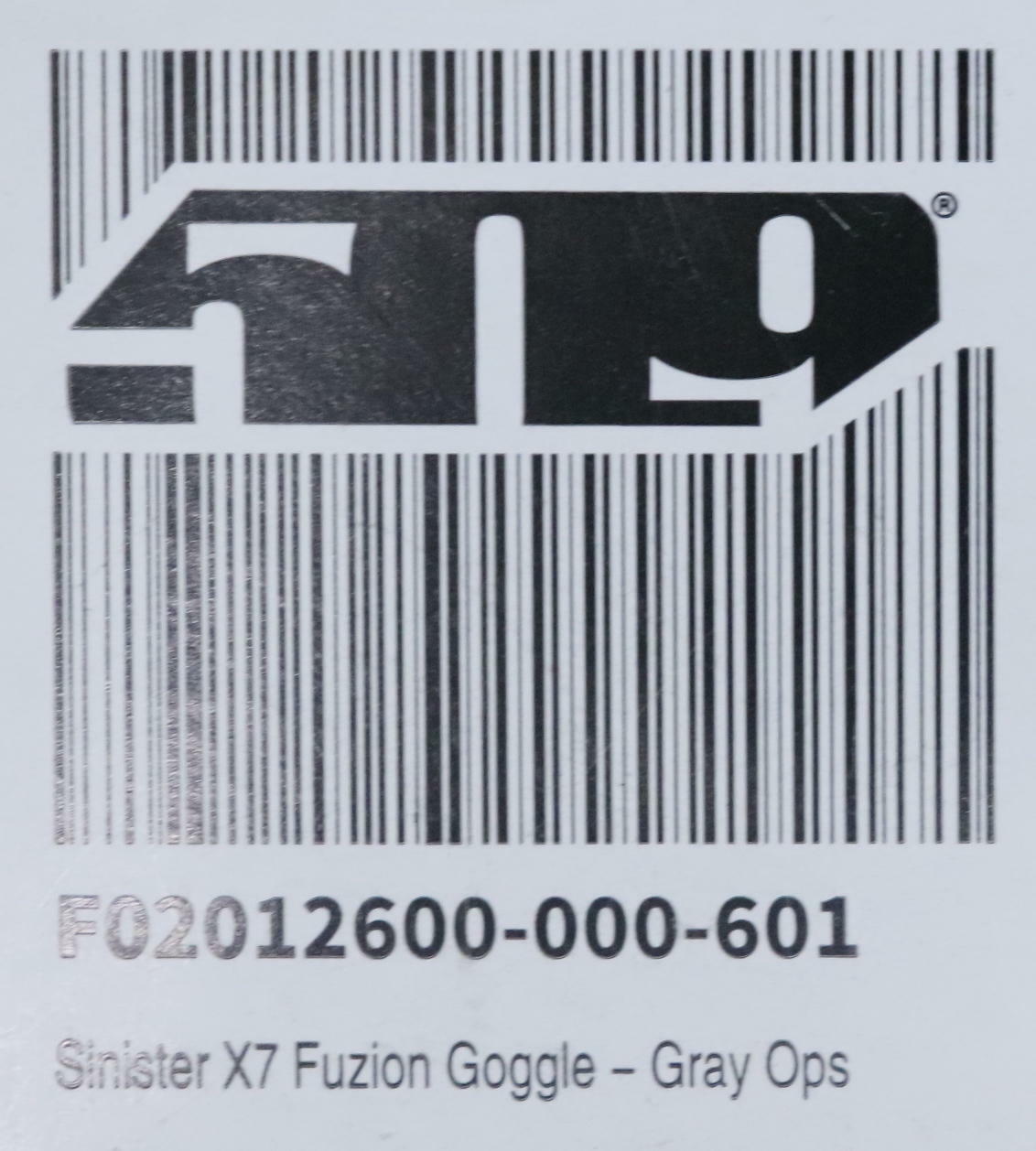 509 Sinister X7 Fuzion Goggles Gray Ops Rose HCS F02012600-000-601 - Open Box