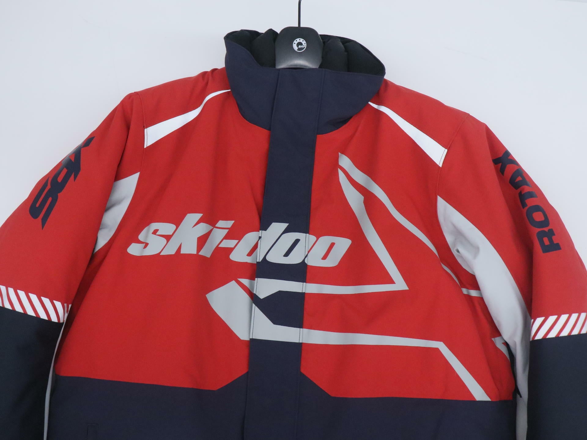 Ski-Doo Mens X-Team Snowmobile Jacket Navy Red LG 4409370916 - Open Box