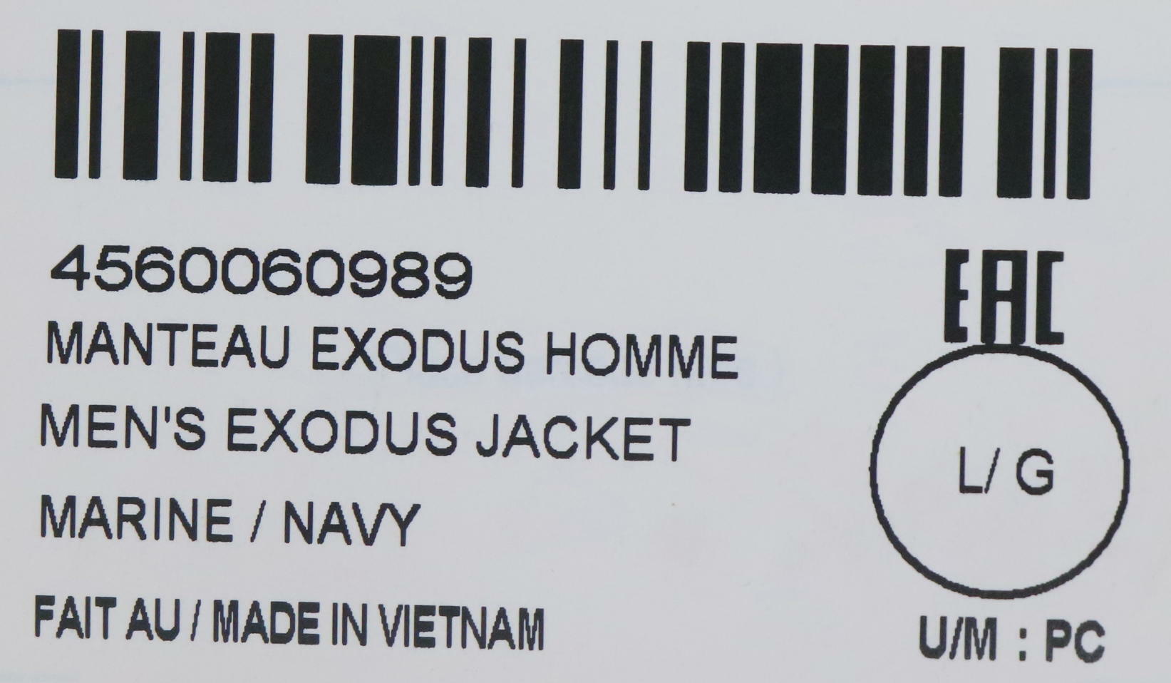 Ski-Doo Exodus Jacket Marine Navy Blue Mens Large LG 4560060989 - Open Box