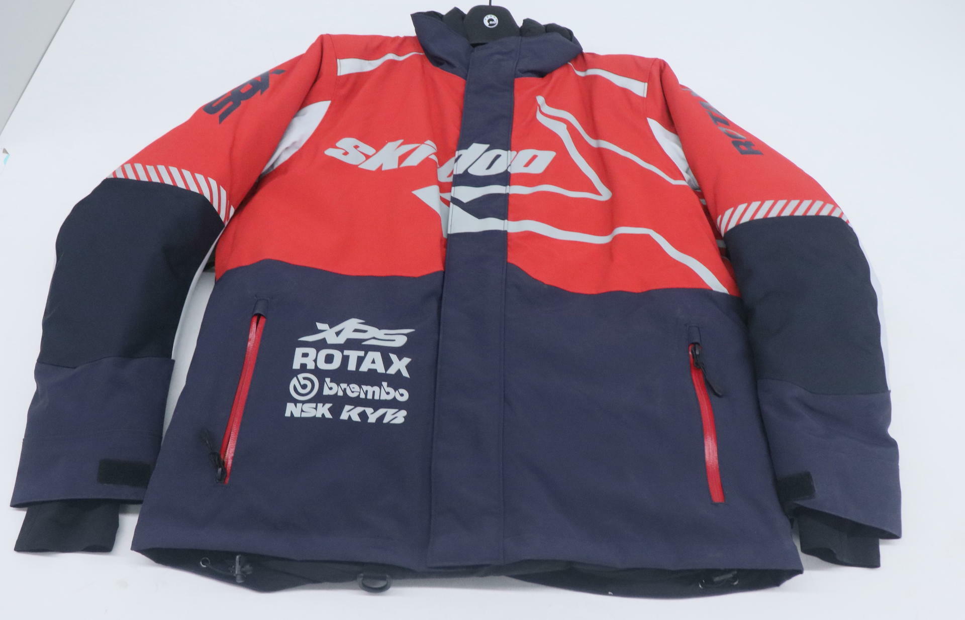 Ski-Doo X-Team Mens Snowmobile Jacket Marine Navy Red MD 4409370616 - Open Box