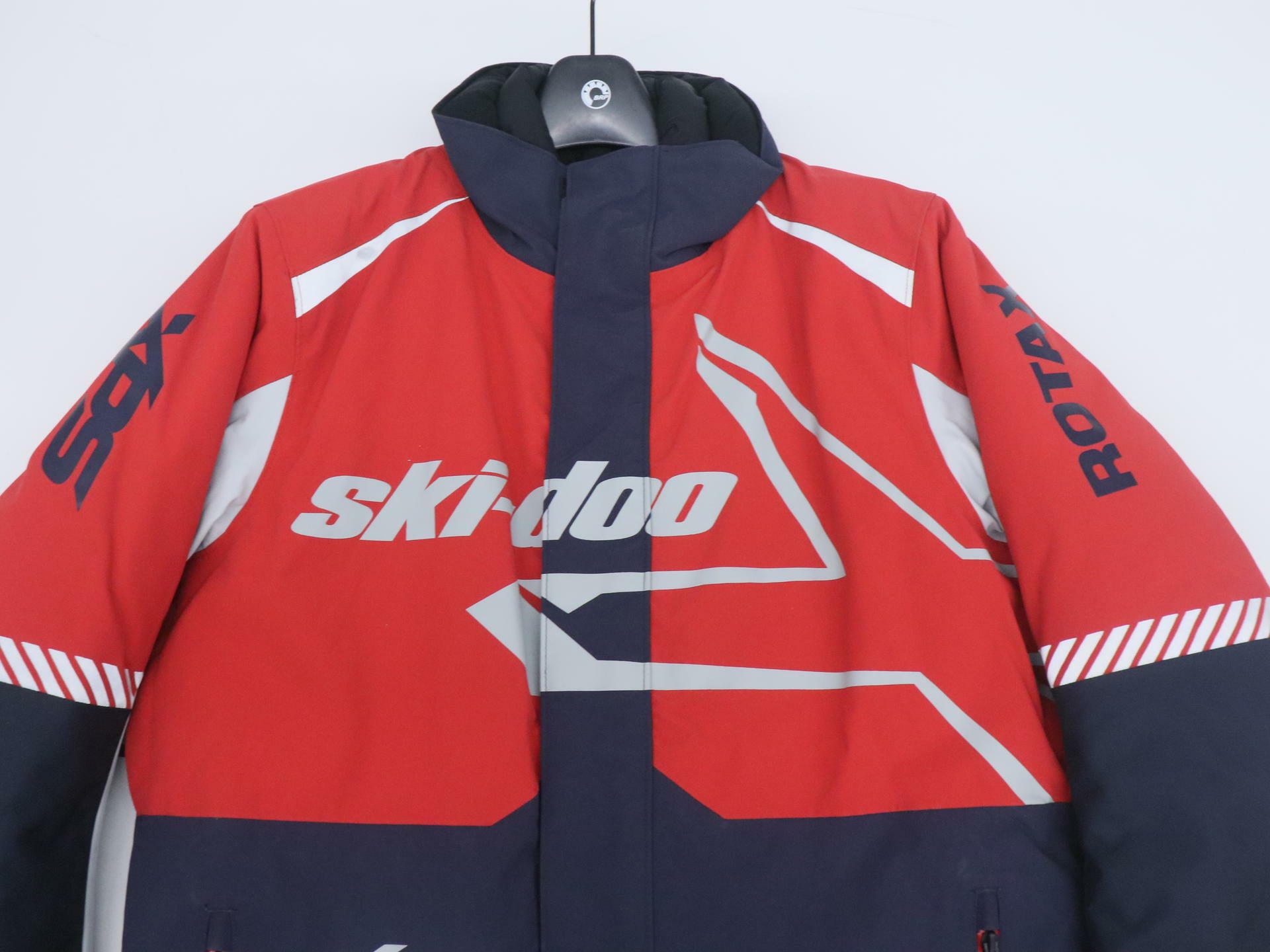 Ski-Doo X-Team Mens Snowmobile Jacket Marine Navy Red MD 4409370616 - Open Box