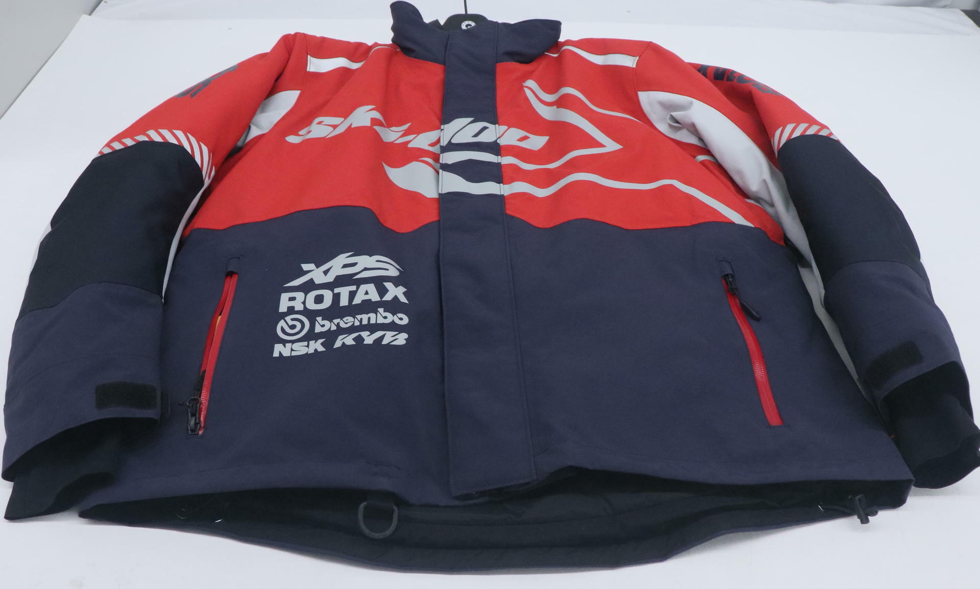 Ski-Doo Mens X-Team Snowmobile Jacket Navy Red LG 4409370916 - Open Box
