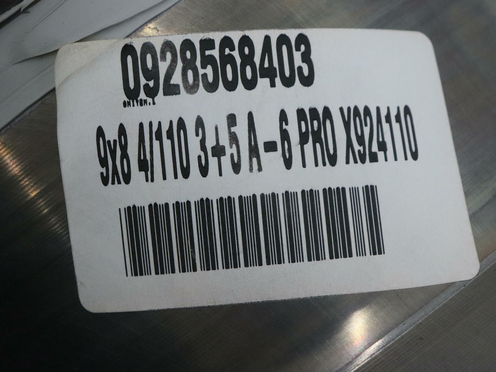 ITP 9X8 3+5 4/110 9” A-6 Pro Polished Rim Wheel ATV/UTV - 0928568403 - Open Box