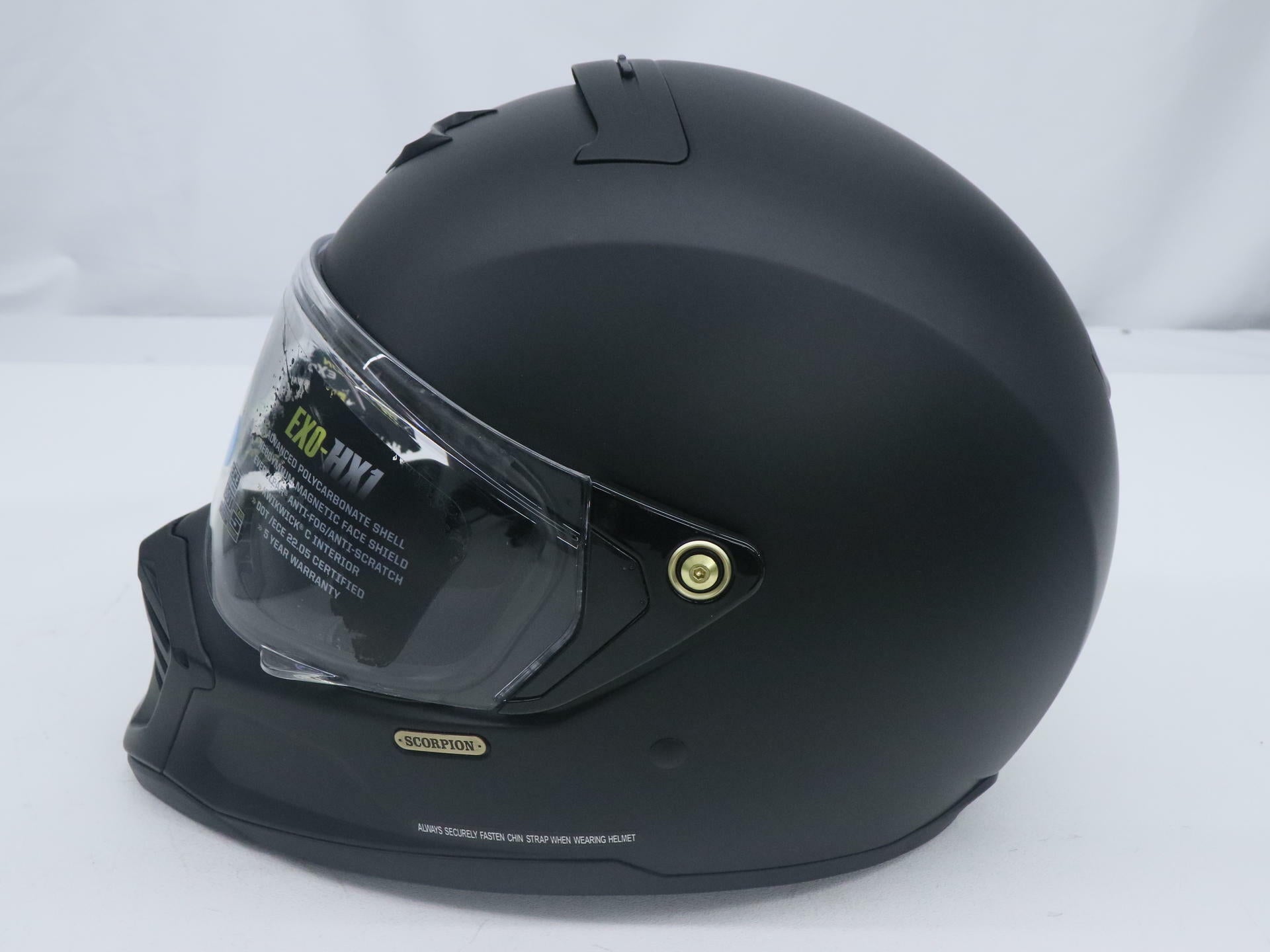 OEM Scorpion EXO-HX1 Full Face Helmet | Adult Size: XXL | Matte Black - Open Box