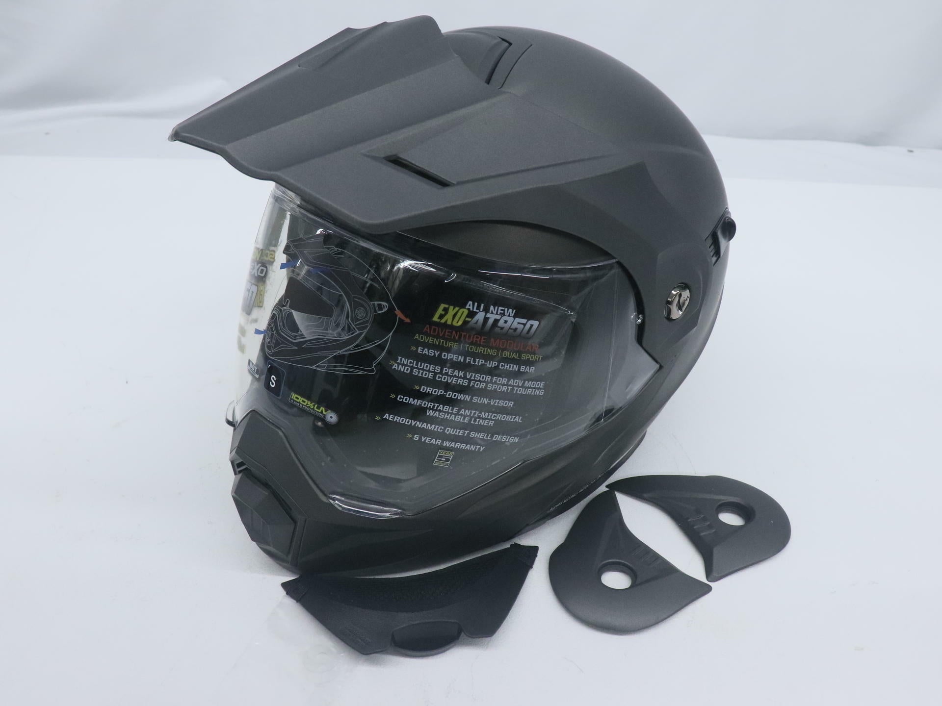 Scorpion Helmet EXO-AT950 - Matte Anthracite - Adult SM - 75-1412S - Open Box
