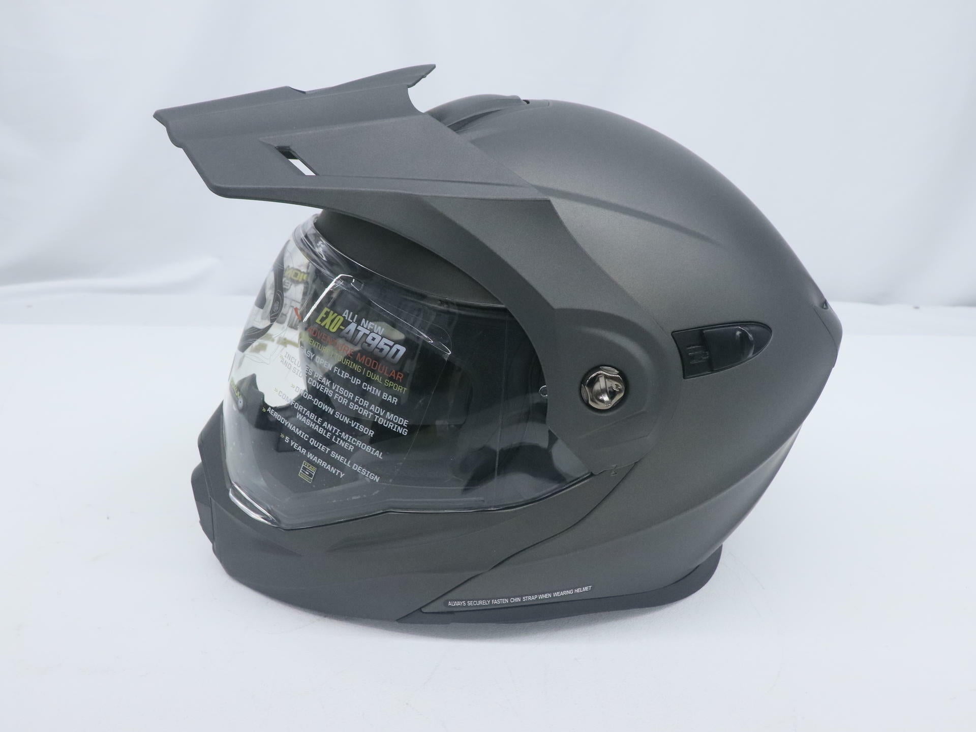Scorpion Helmet EXO-AT950 - Matte Anthracite - Adult SM - 75-1412S - Open Box