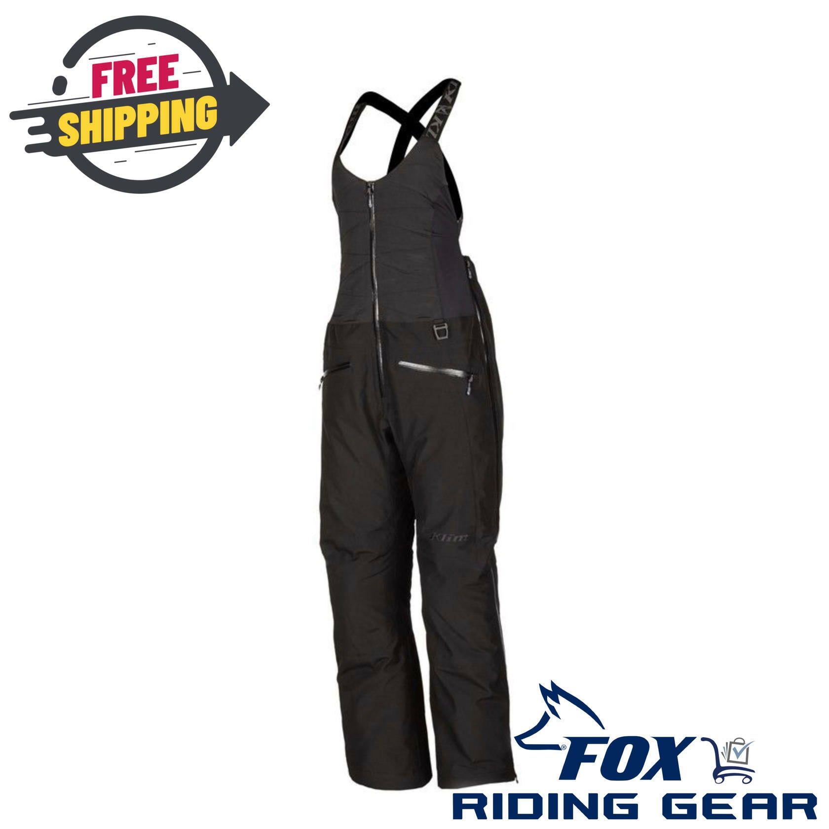 Klim Allure Bib Insulated Black - Women's Large - 3376-008-140-000 - Open Box