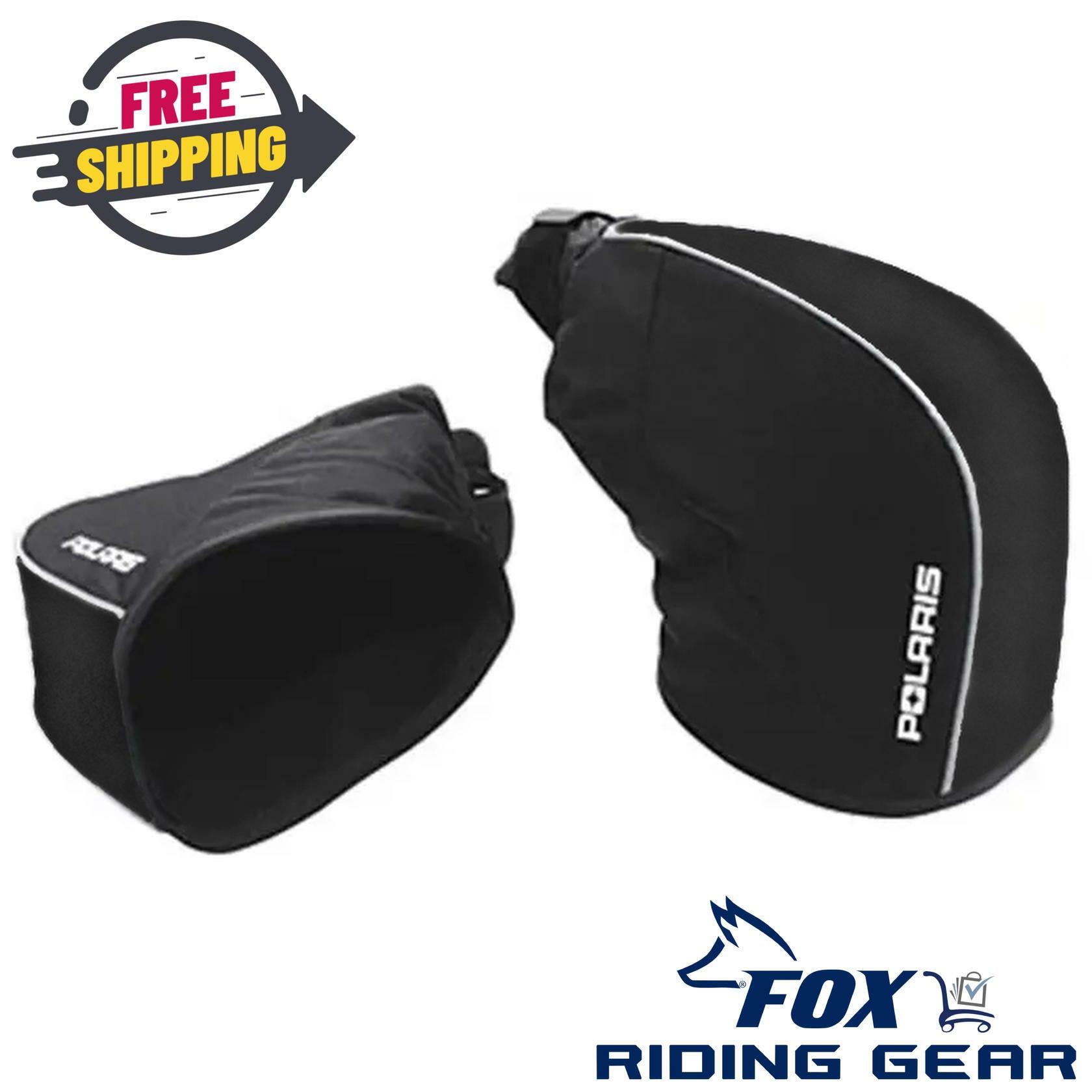 OPEN BOX - OEM Polaris Universal Handlebar Gauntlets Black 2879796 - RMK Indy