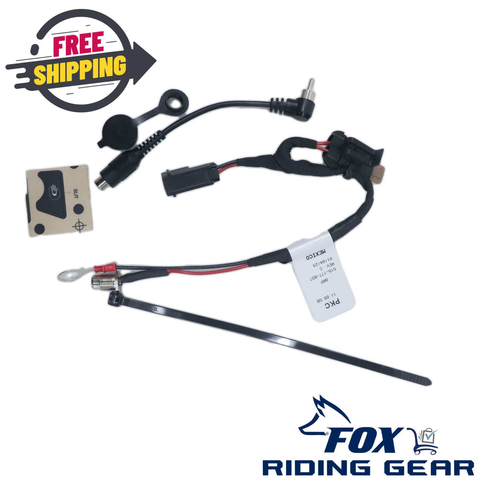 OPEN BOX - OEM Ski-Doo Heated Face Shield Visor Wiring Kit 860201234 -