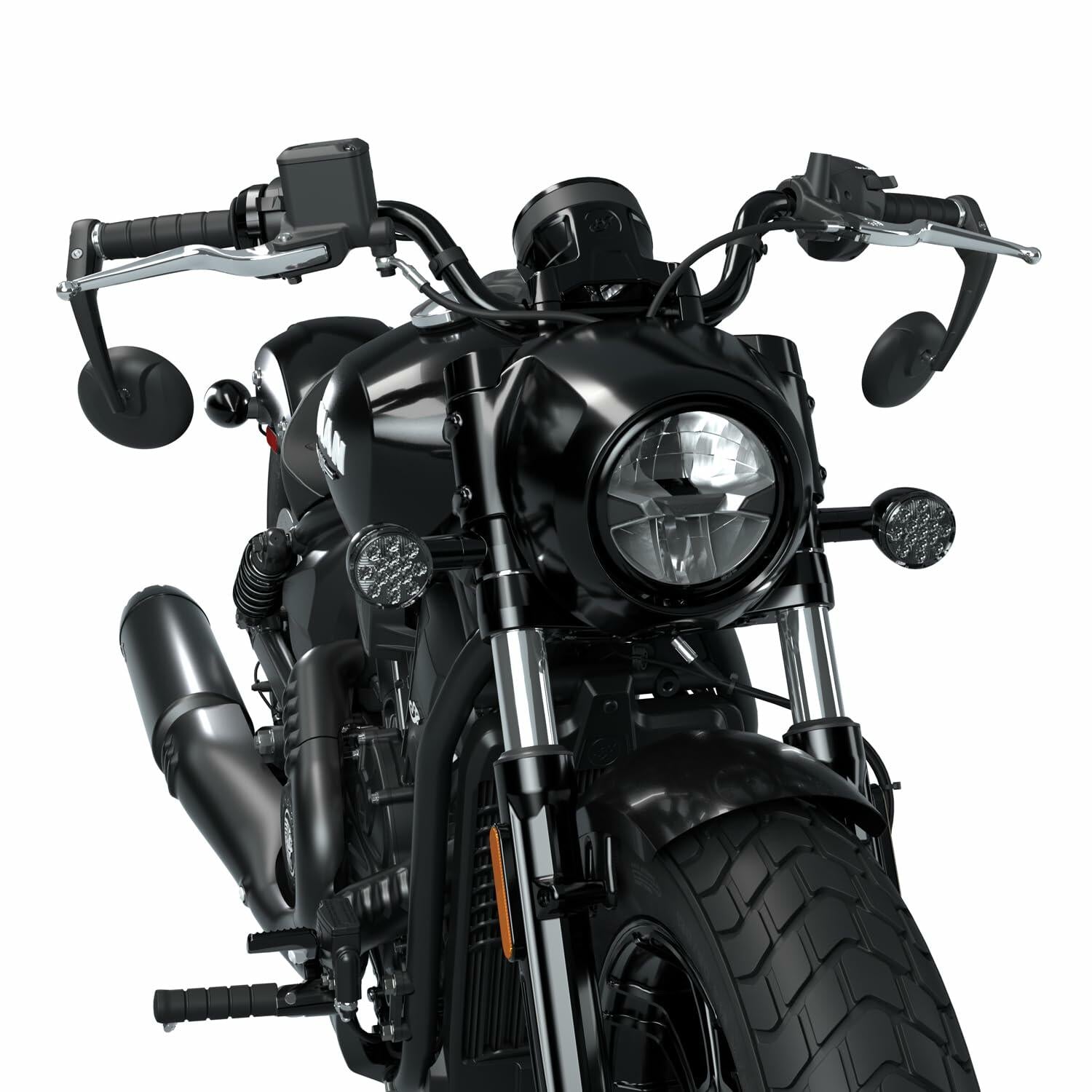Indian Motorcycle Scout Smoked Turn Signals - 2890297-266