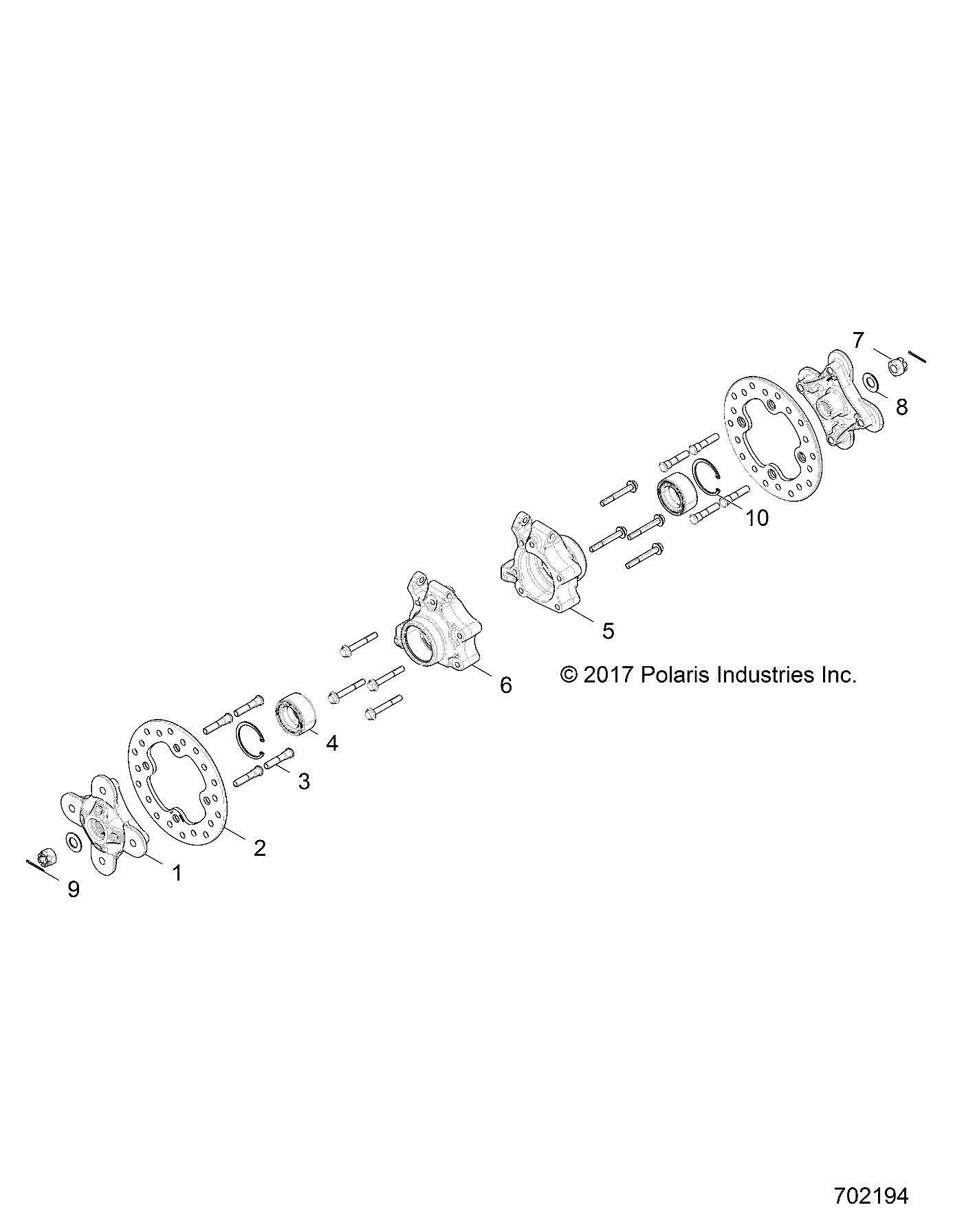 Polaris 5144781 Right Wheel Bearing Carrier RZR Pro XP 4 Ultimate Sport Premium