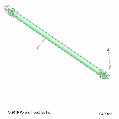 Polaris Ranger Propshaft Assembly, RGR, Genuine OEM Part 1334354, Qty 1