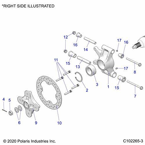 Polaris Sealed Ball Bearing, 44 x 72 x 33.1, Genuine OEM Part 3514699, Qty 1