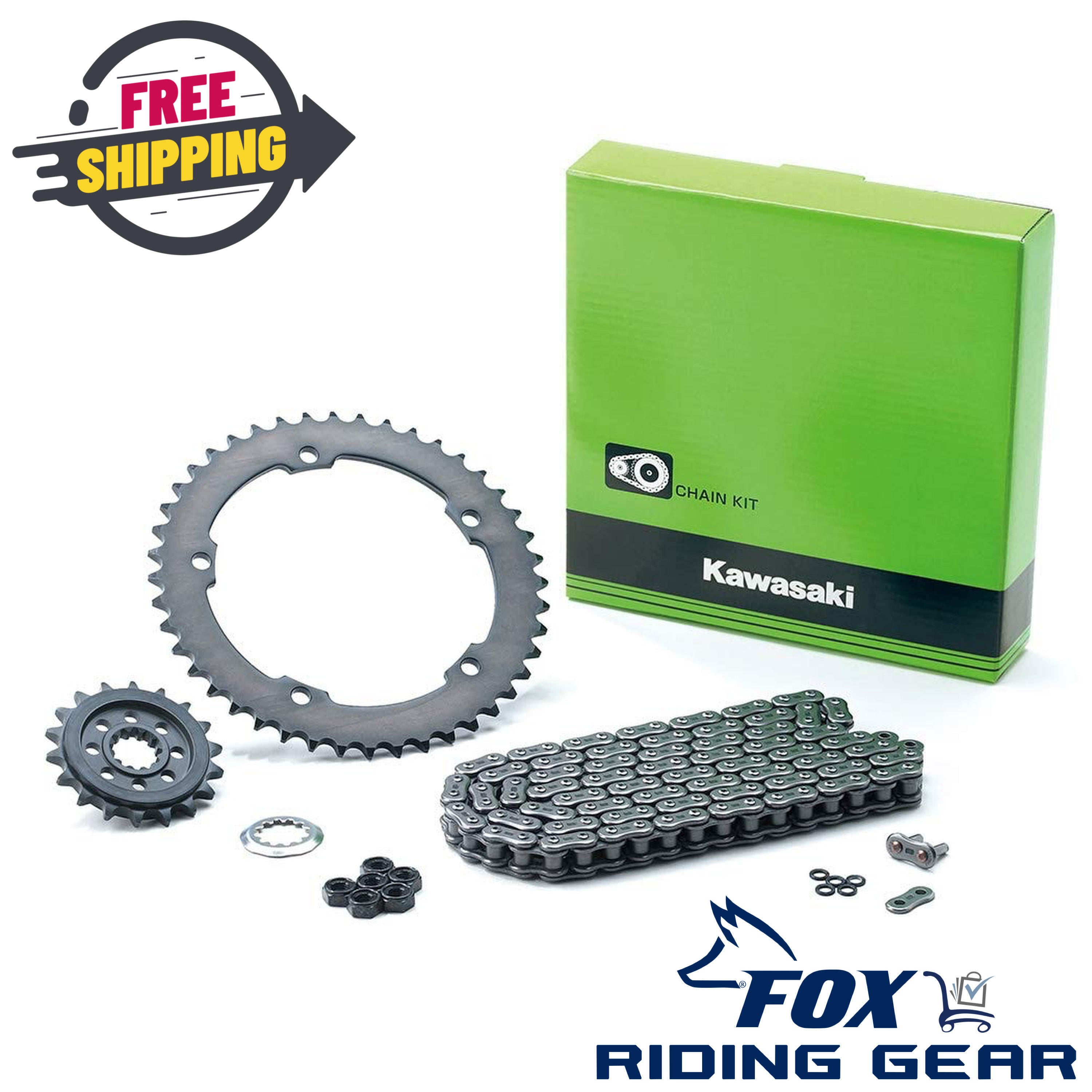 OEM Kawasaki Chain Sprocket Kit 99996-5009 Ninja 400 18-23 - OPEN BOX