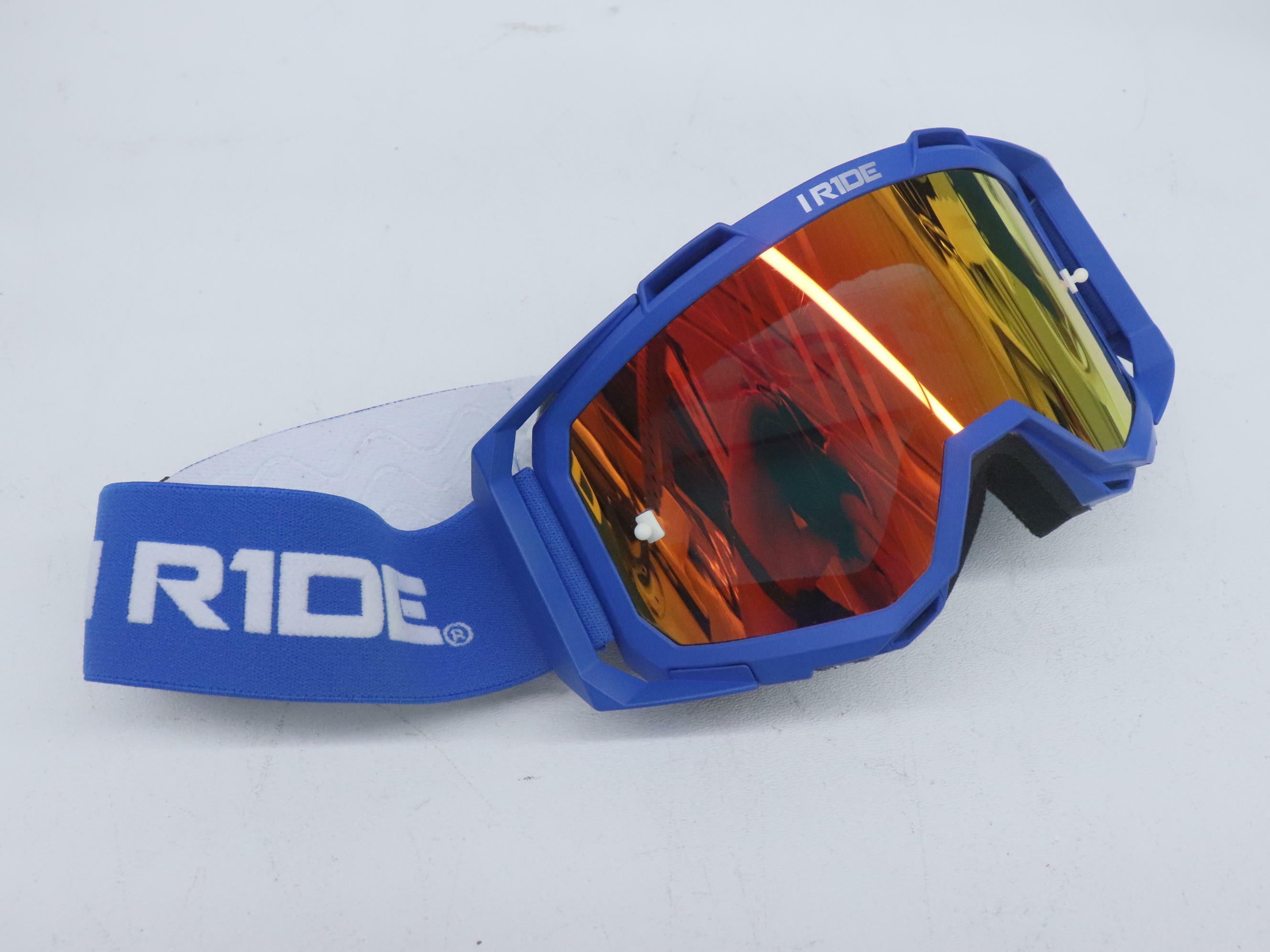 I RIDE Airtime Goggle Blue Frame w/Orange Pop Lens + Clear Lens - OPEN BOX