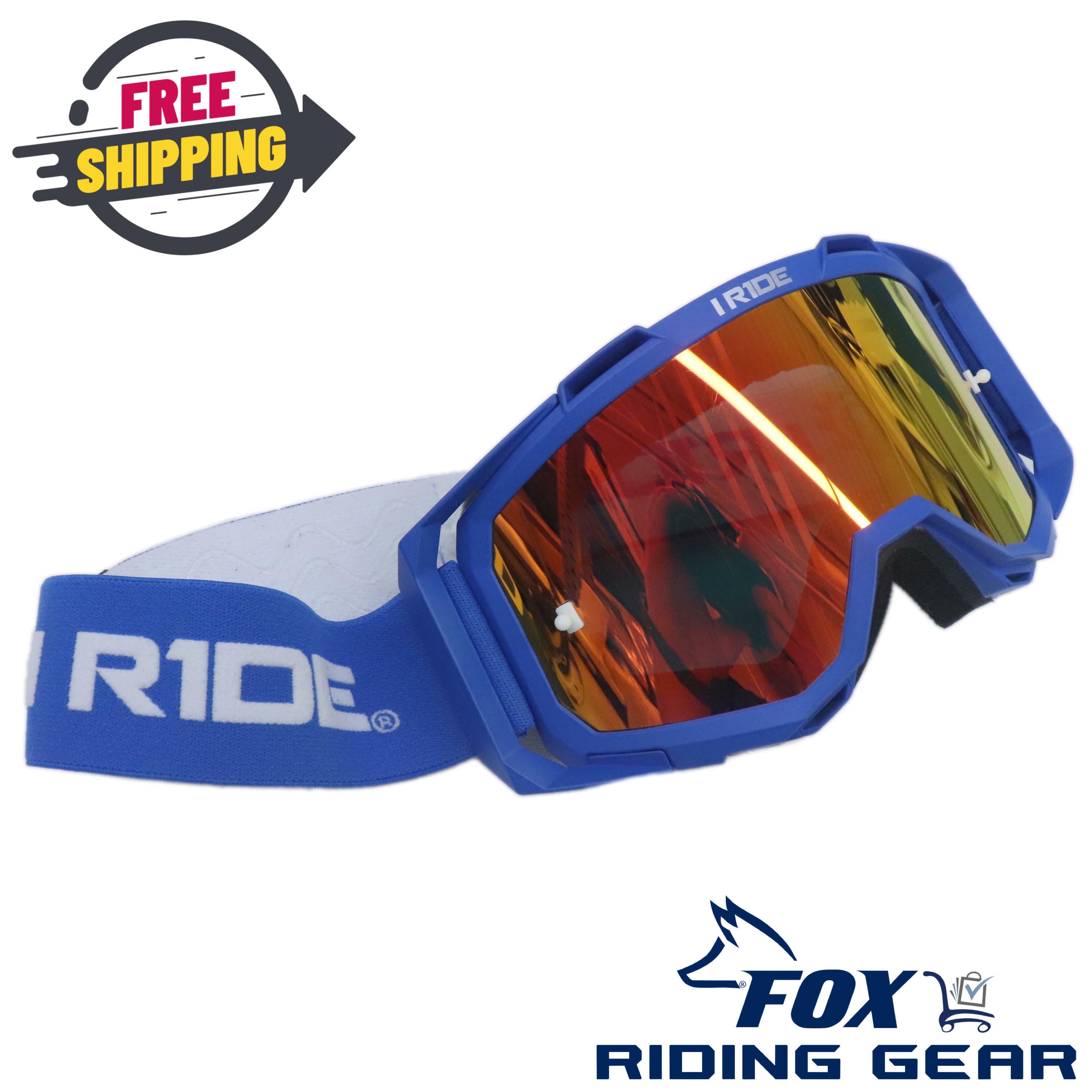 I RIDE Airtime Goggle Blue Frame w/Orange Pop Lens + Clear Lens - OPEN BOX