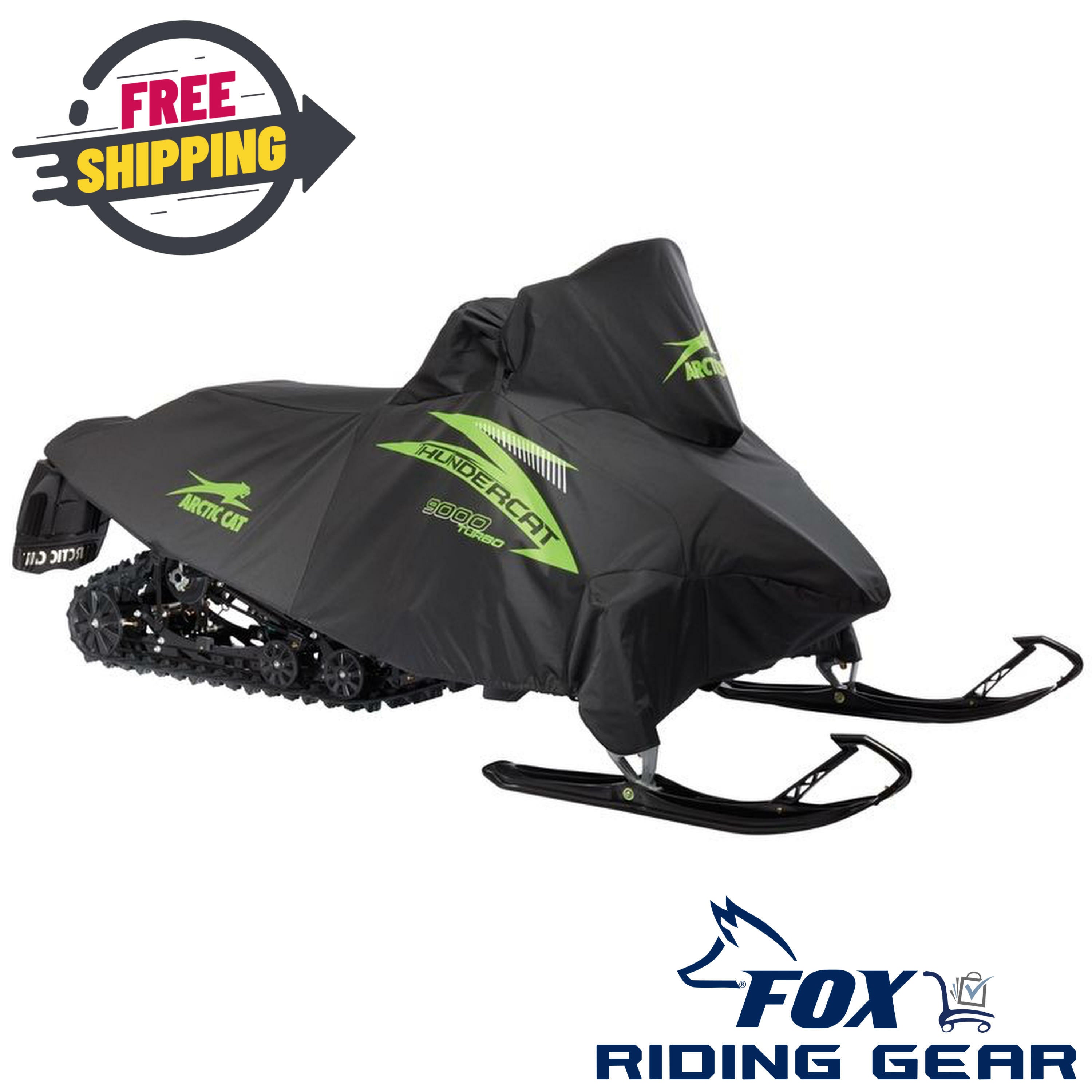 OEM Arctic Cat Premium Cover Black/Green 8639-020 Thundercat ZR XF F - OPEN BOX