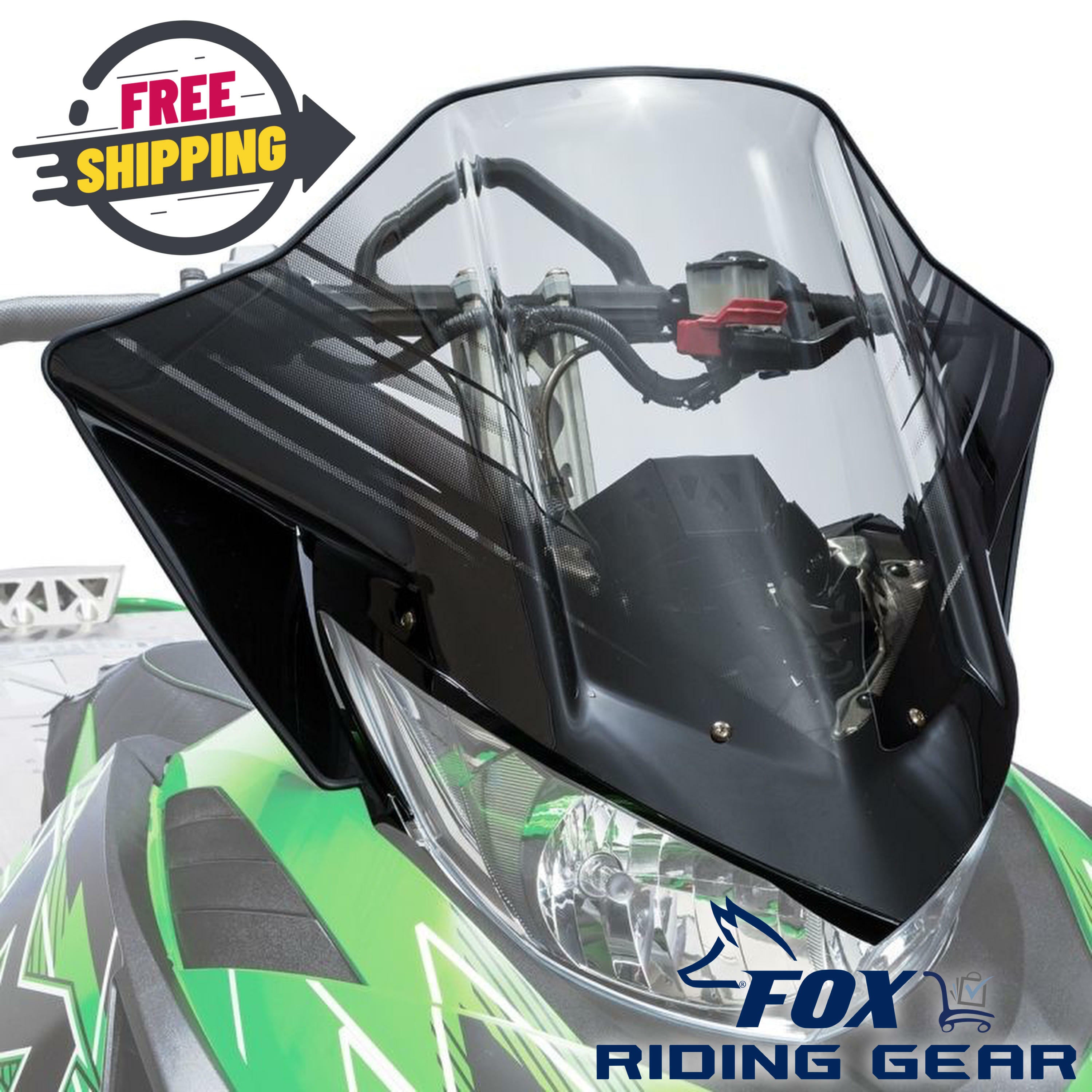 OEM Arctic Cat Smoke Tint Mid Windshield 6606-377 ZR F XF M 2012-2017 - OPEN BOX