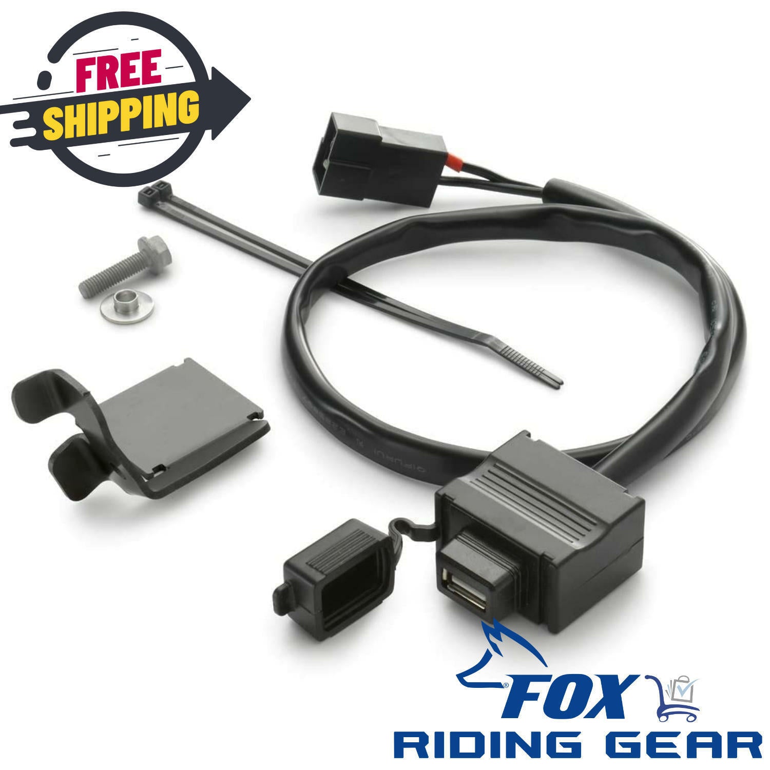 OEM KTM USB-A Power Outlet Kit 64112950044 Duke 790 890 18-25 - OPEN BOX
