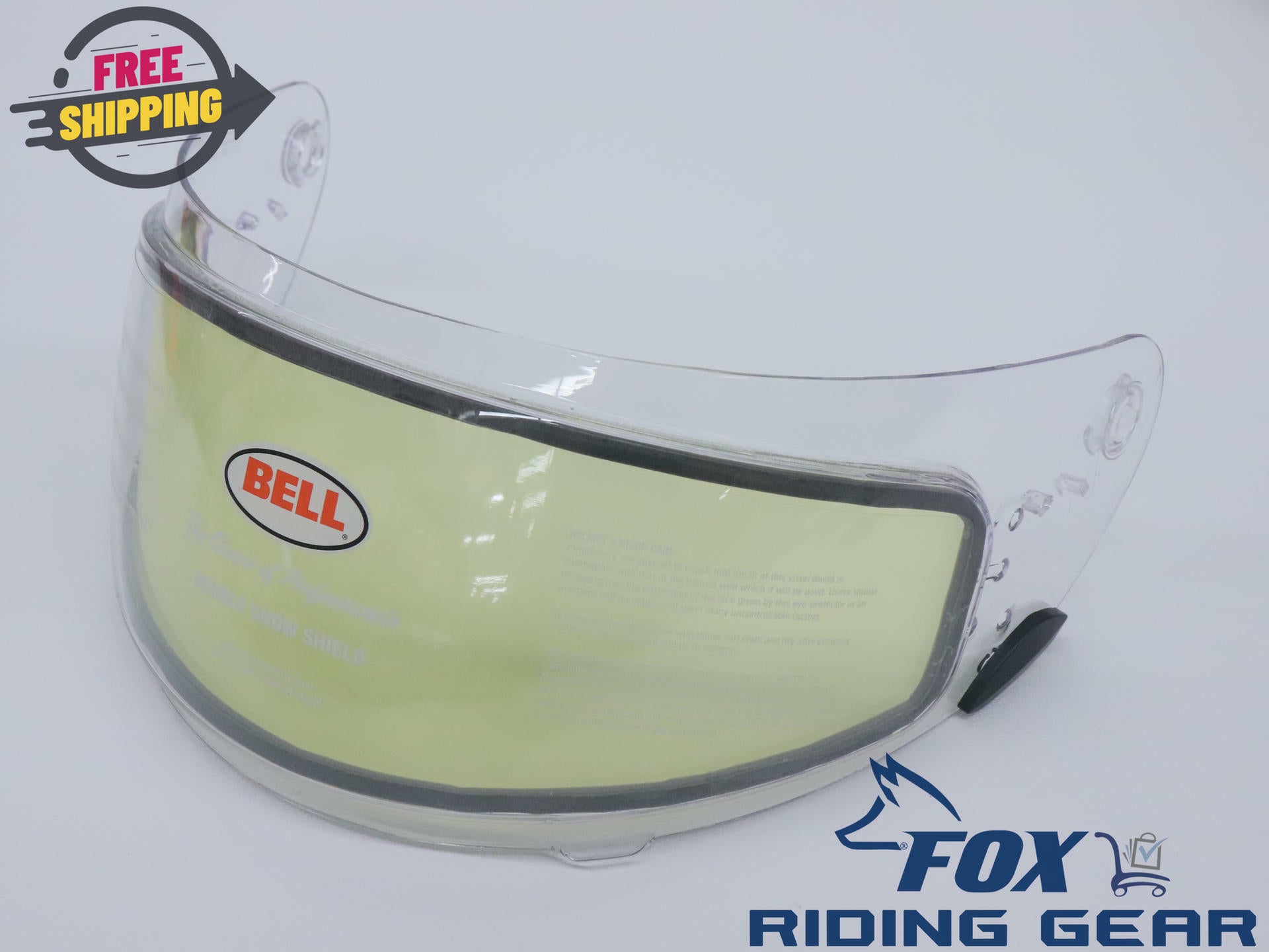 Bell RS-1 Face Shield Visor Dual Pane Clear Snow Lens Click Release 2028886 OEM