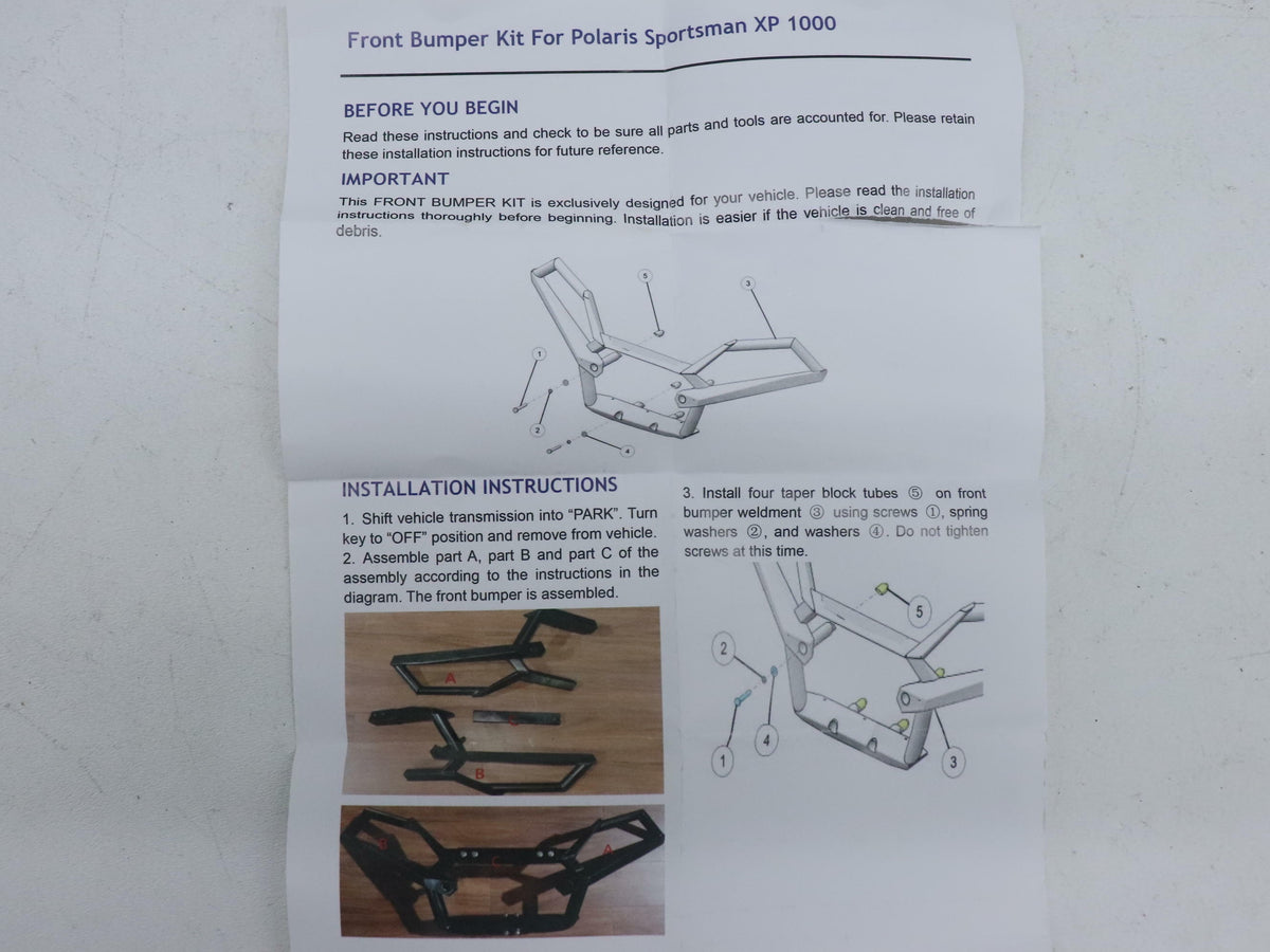 OEM Polaris Ultimate Series Front Bumper 2882020 - Sportsman XP 1000  - OPEN BOX